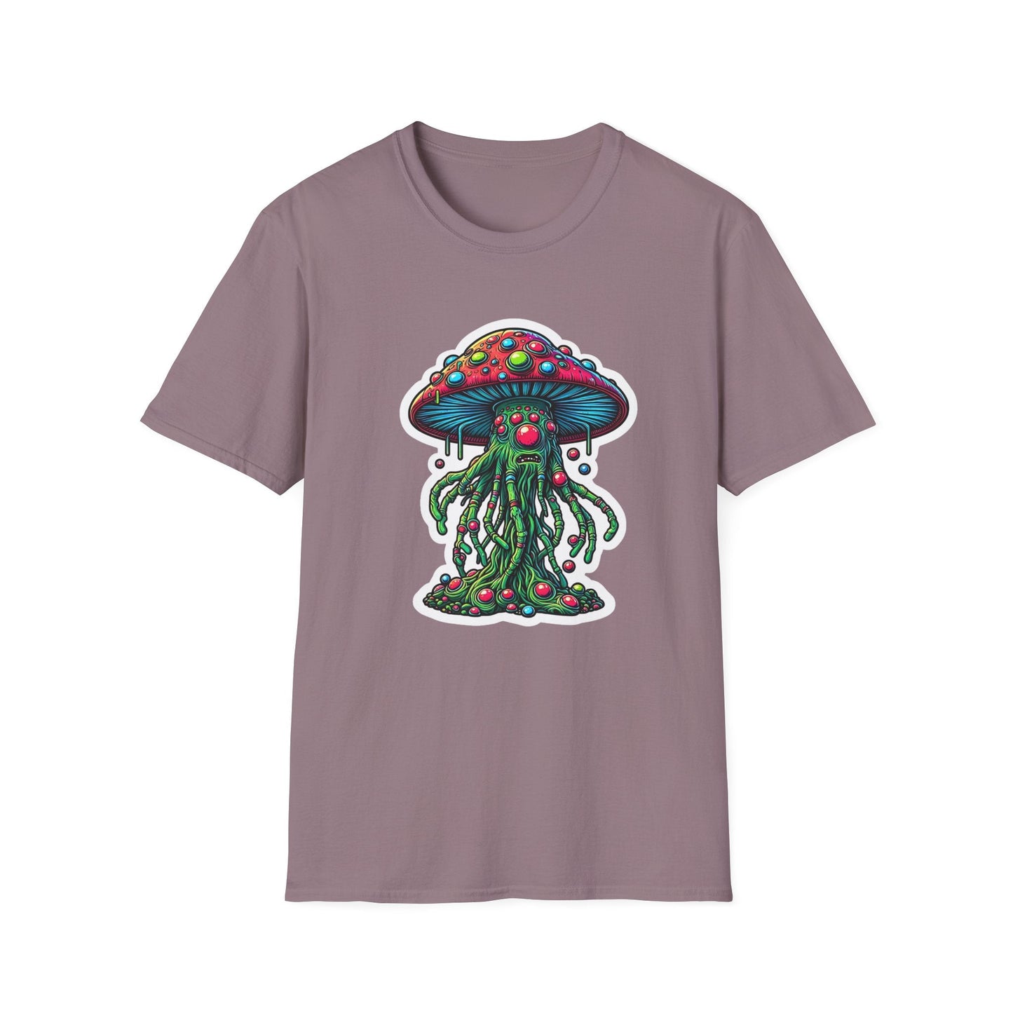 Mashroom Tee Shirt Unisex Funny Mashroom Shirt With Fungus Art Design Gildan Softstyle 64000