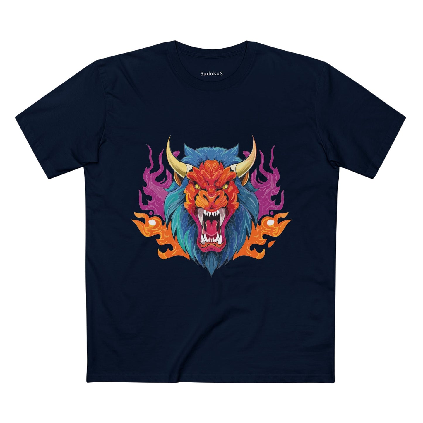 Cartoon Monsters Graphic Unisex 100 Cotton Staple Tee 23