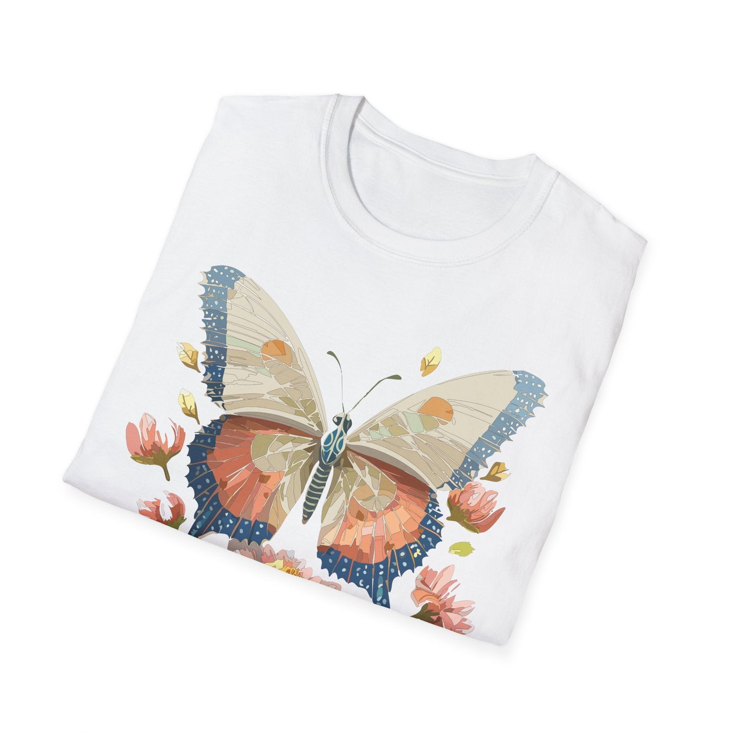 Butterfly Shirt Unisex Softstyle T Shirt Gildan 64000 100 Cotton Monarch Butterfly Gift