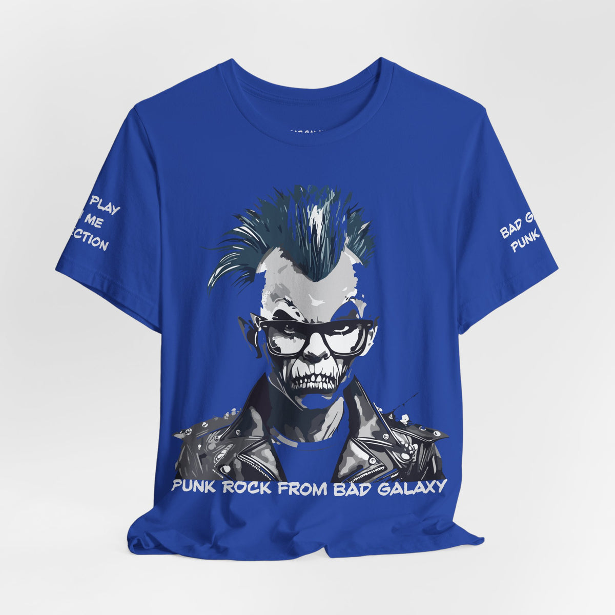 Punk Rock Graphic Unisex Cotton Bella+Canvas Tee with Art Design b38