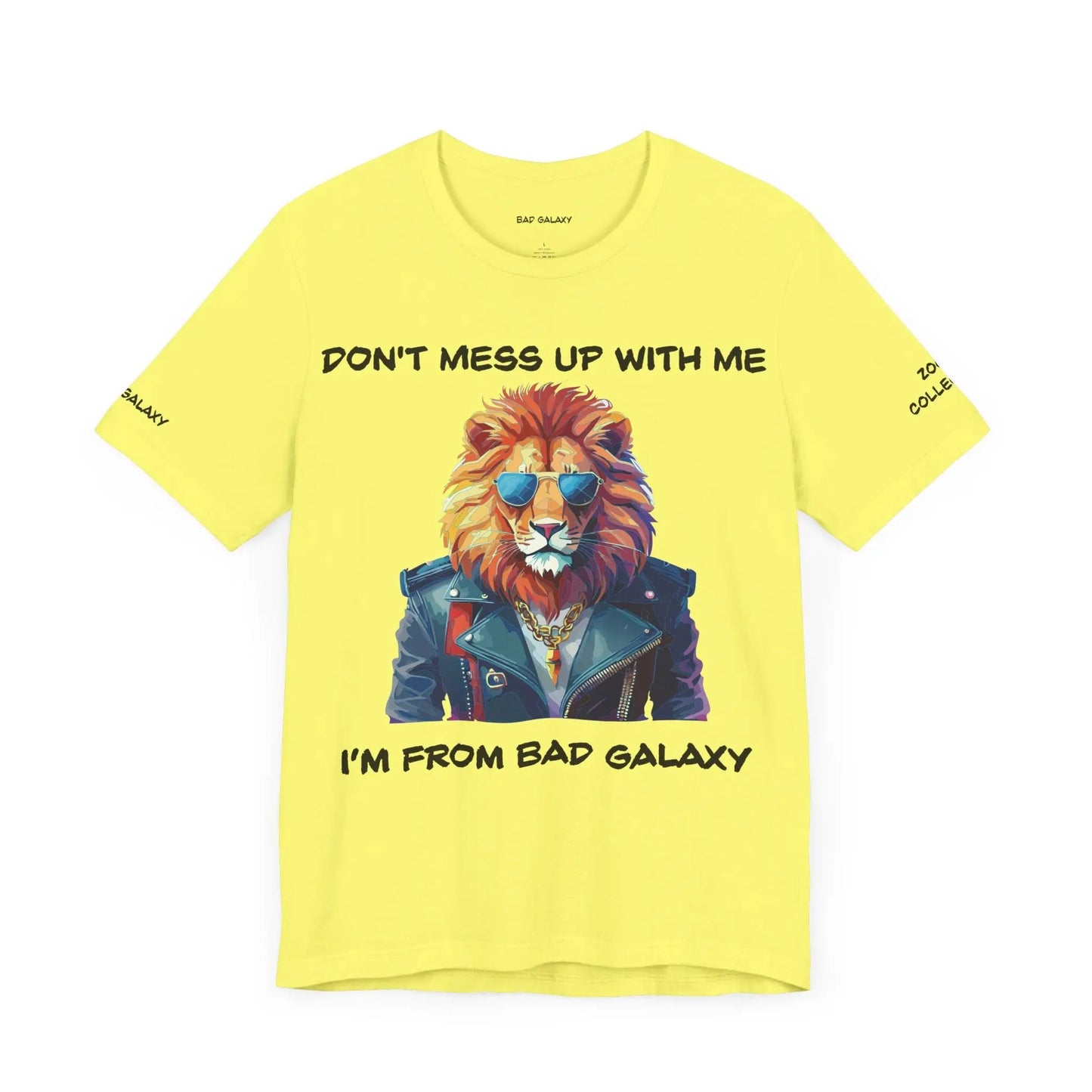 Animal T Shirt By Bad Galaxy Unisex 100 Percent Cotton Graphic Tee Eco Friendly Made In USA