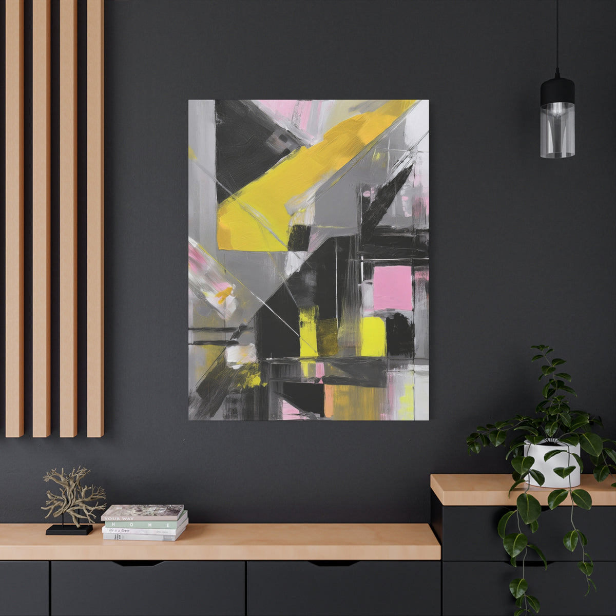 Abstract Geometric Painting Print Canvas 20x24,20x30,24x30 24x32,24x36,30x40 32x48,36x48,40x60 Pine-Wood Inner Frame ABS-38