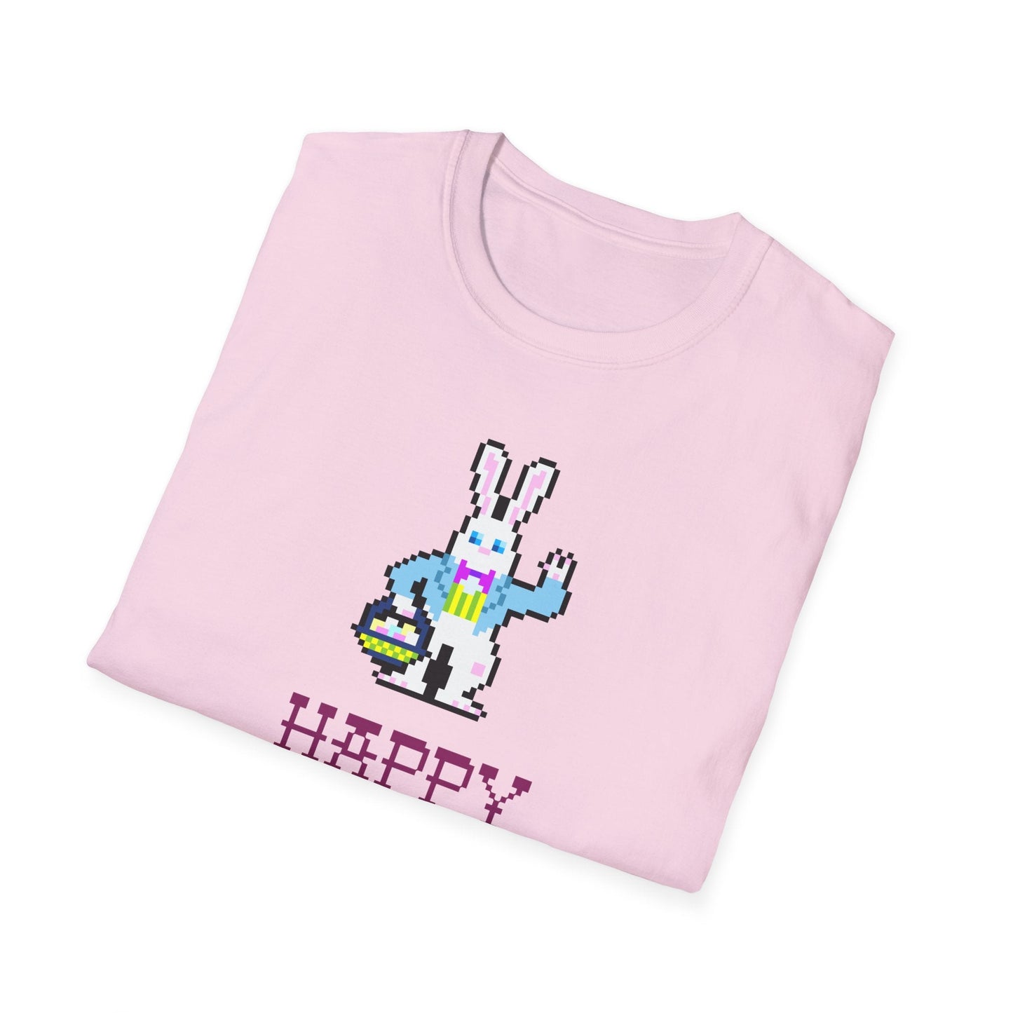 Funny Easter T Shirt With Signature And Prints Unisex Gildan Softstyle Cotton Tee Design
