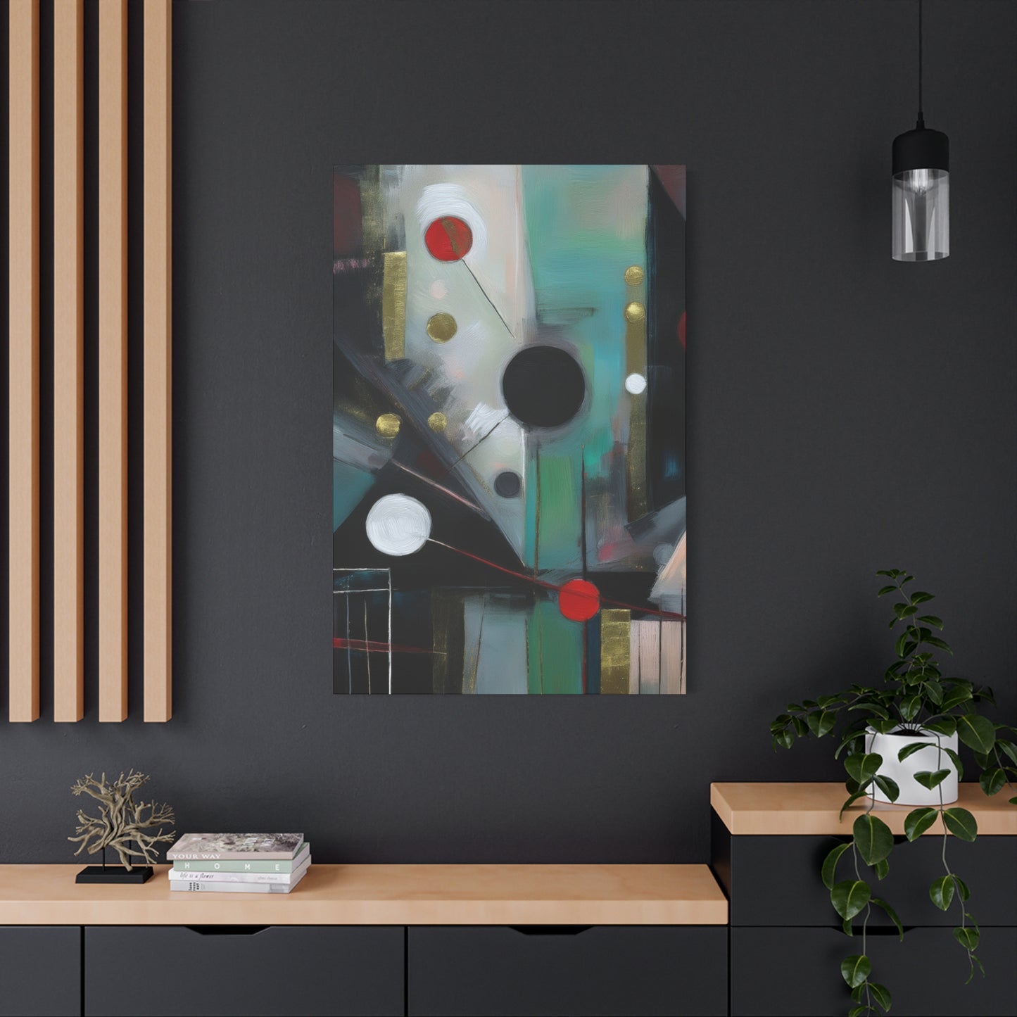 Abstract Oil Painting Print Canvas 20x24,20x30,24x30 24x32,24x36,30x40 32x48,36x48,40x60 Pine-Wood Inner Frame ABS-158