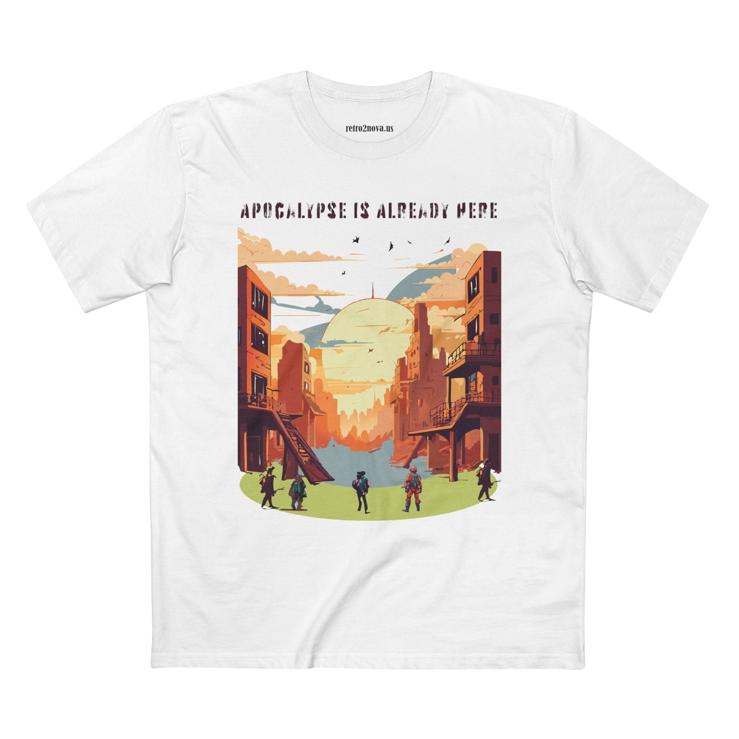 Cataclysm Doomsday Shirt Unisex Premium Cotton Tee Original Art Design Retro2Nova