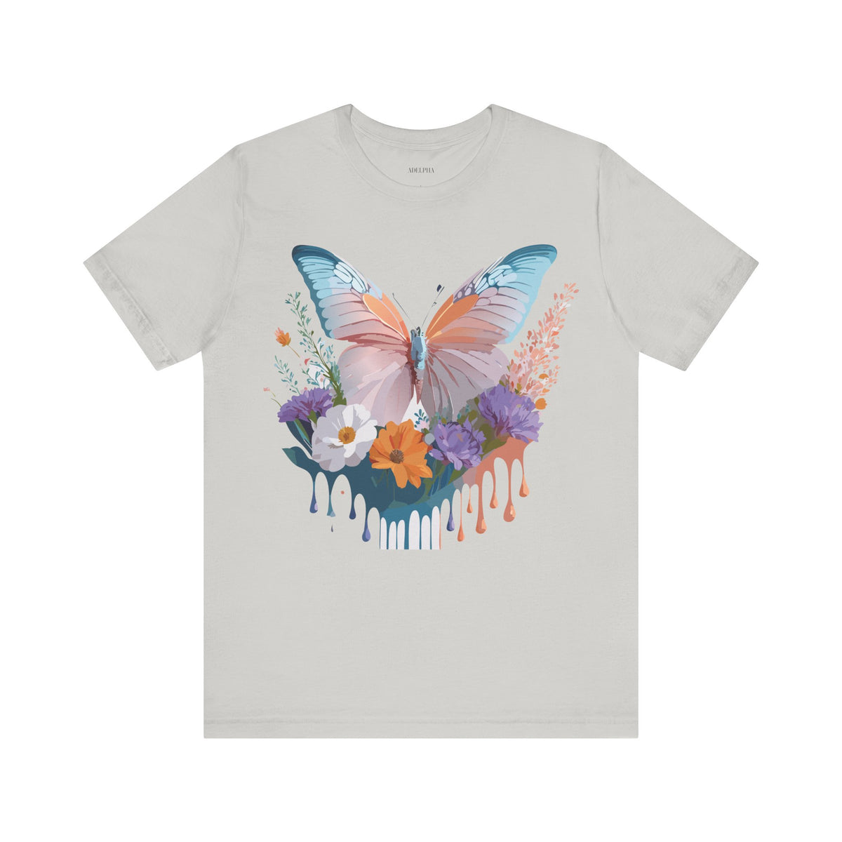 Butterfly Graphic Unisex Cotton Bella+Canvas Tee with Art Design n15