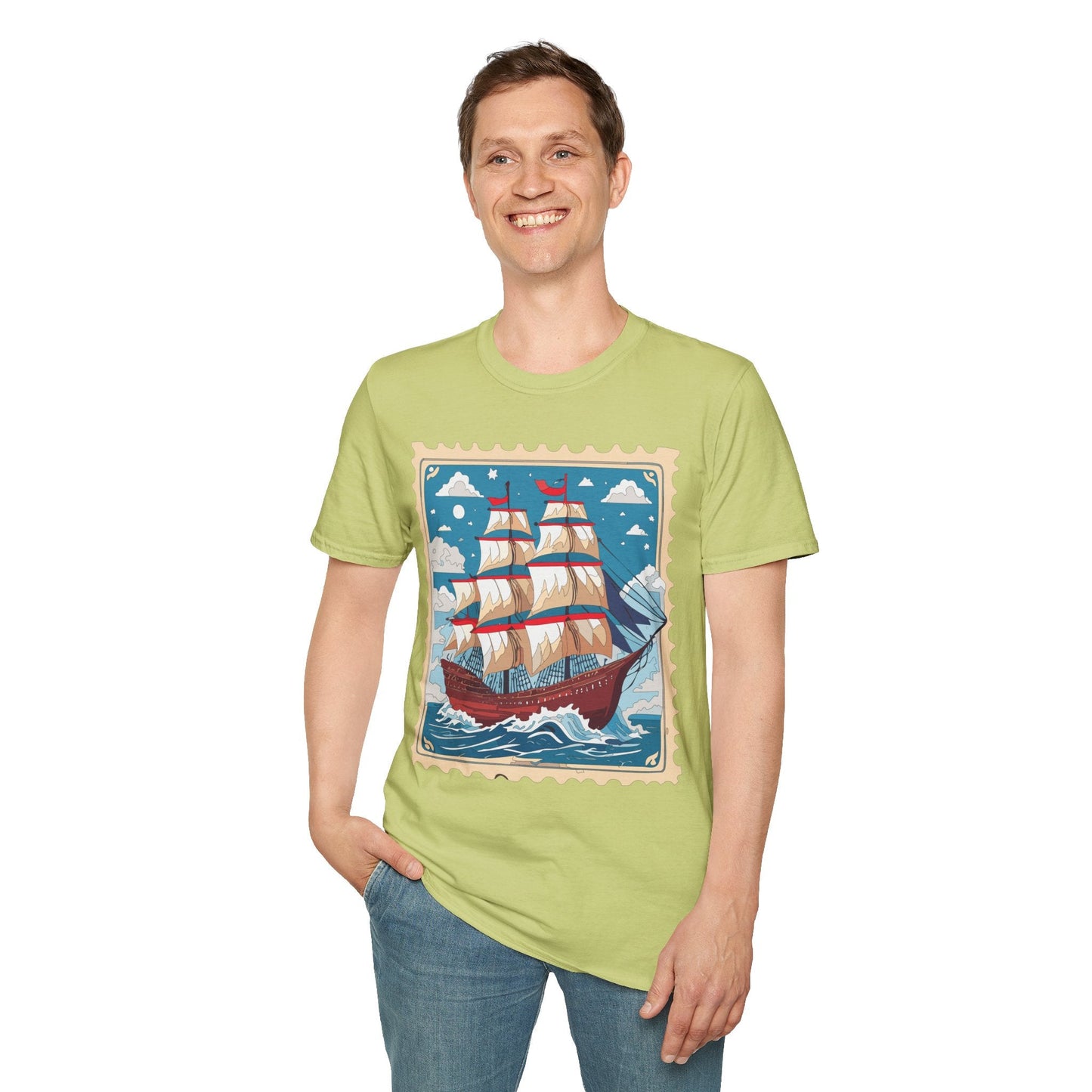 Unisex Softstyle Gildan 64000 Short Sleeve T Shirt Vessel Ship Frigate Tee For Everyday Comfort