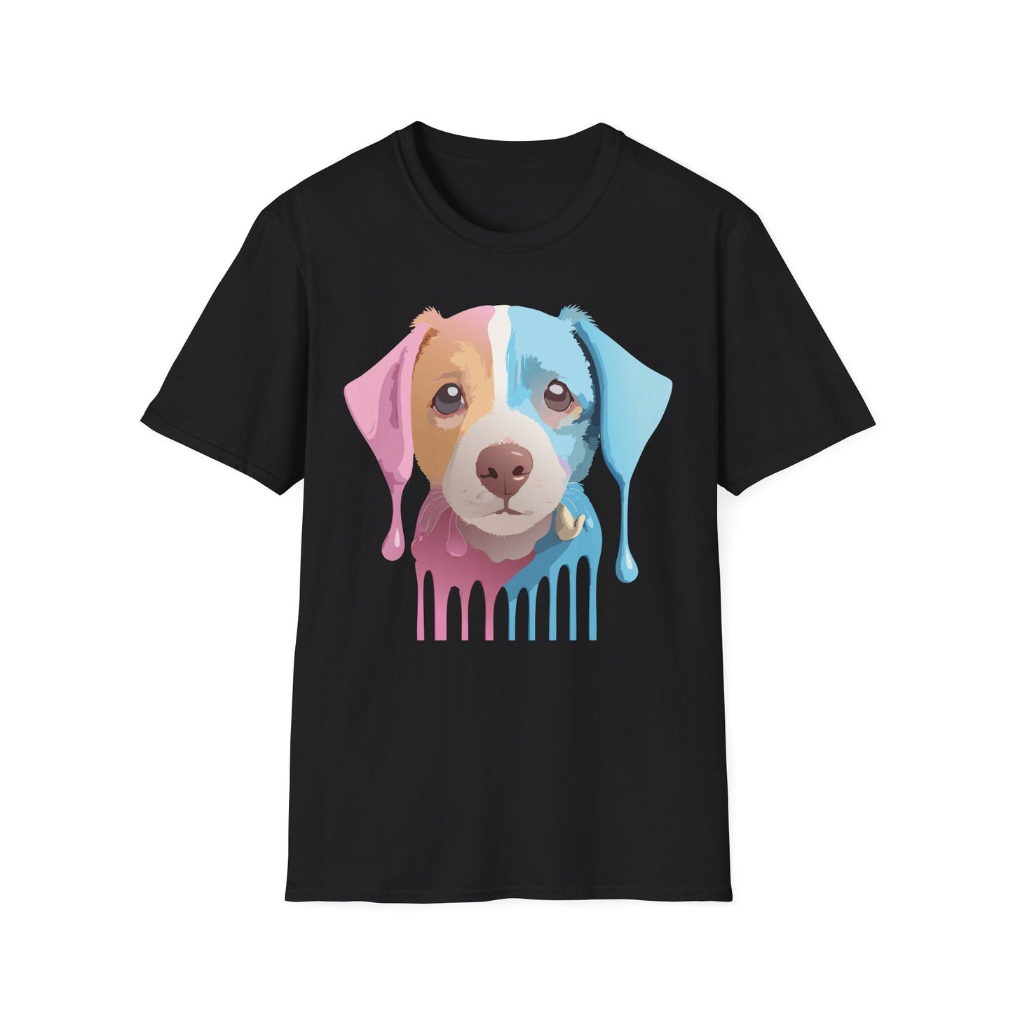 Unisex Dog Shirt Animal Tee Gildan Softstyle 64000 Cotton Tee