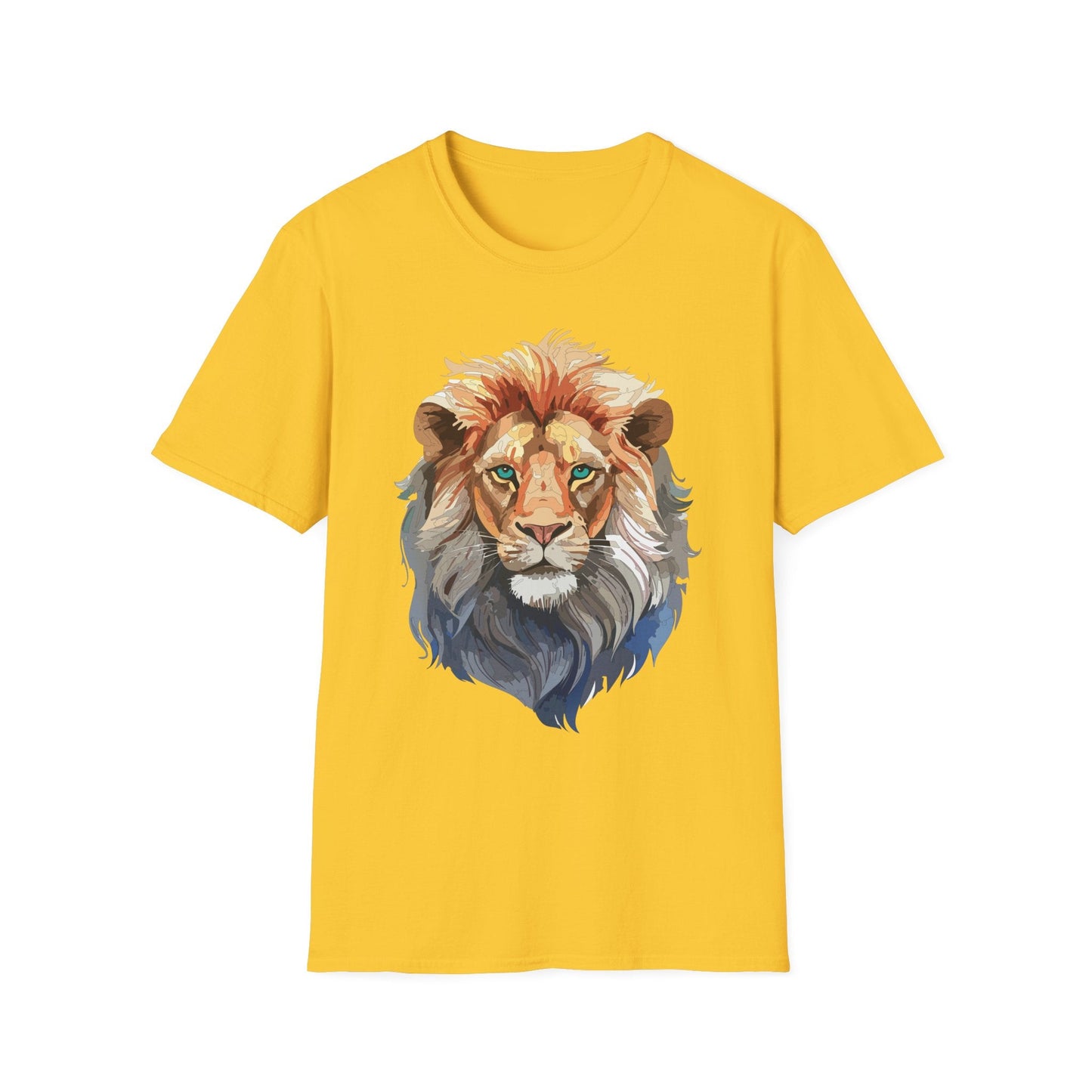 Lion Shirt Unisex Animal Tee Gildan Softstyle 64000 Cotton Tee
