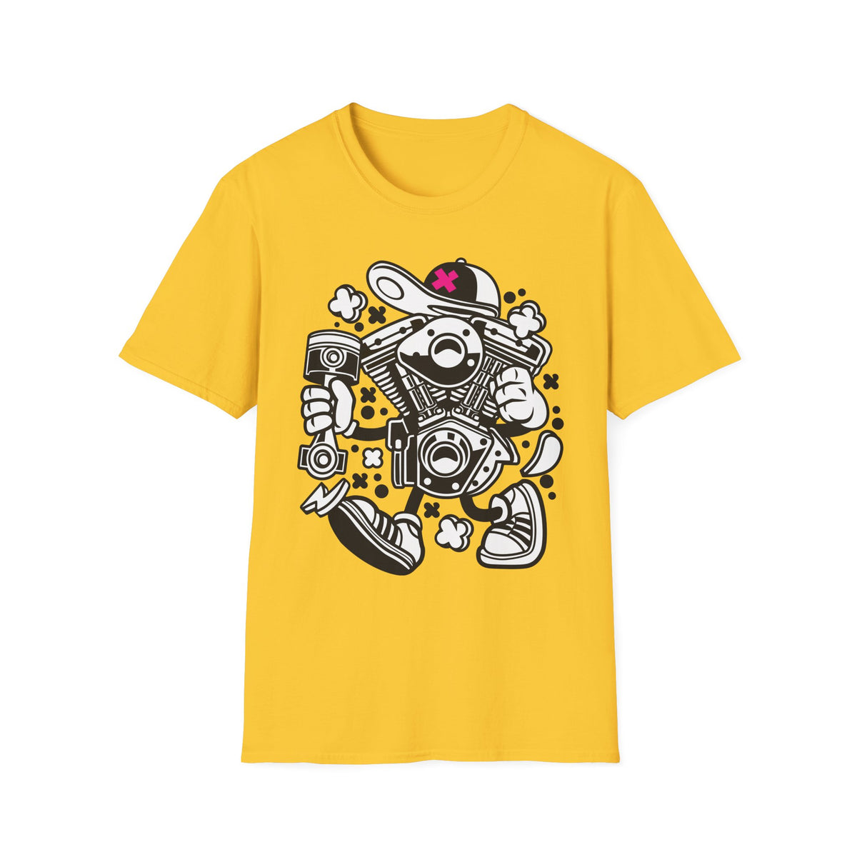 Funny Cartoon Animation Graphic Unixes Gildan Cotton Tee Shirt 706