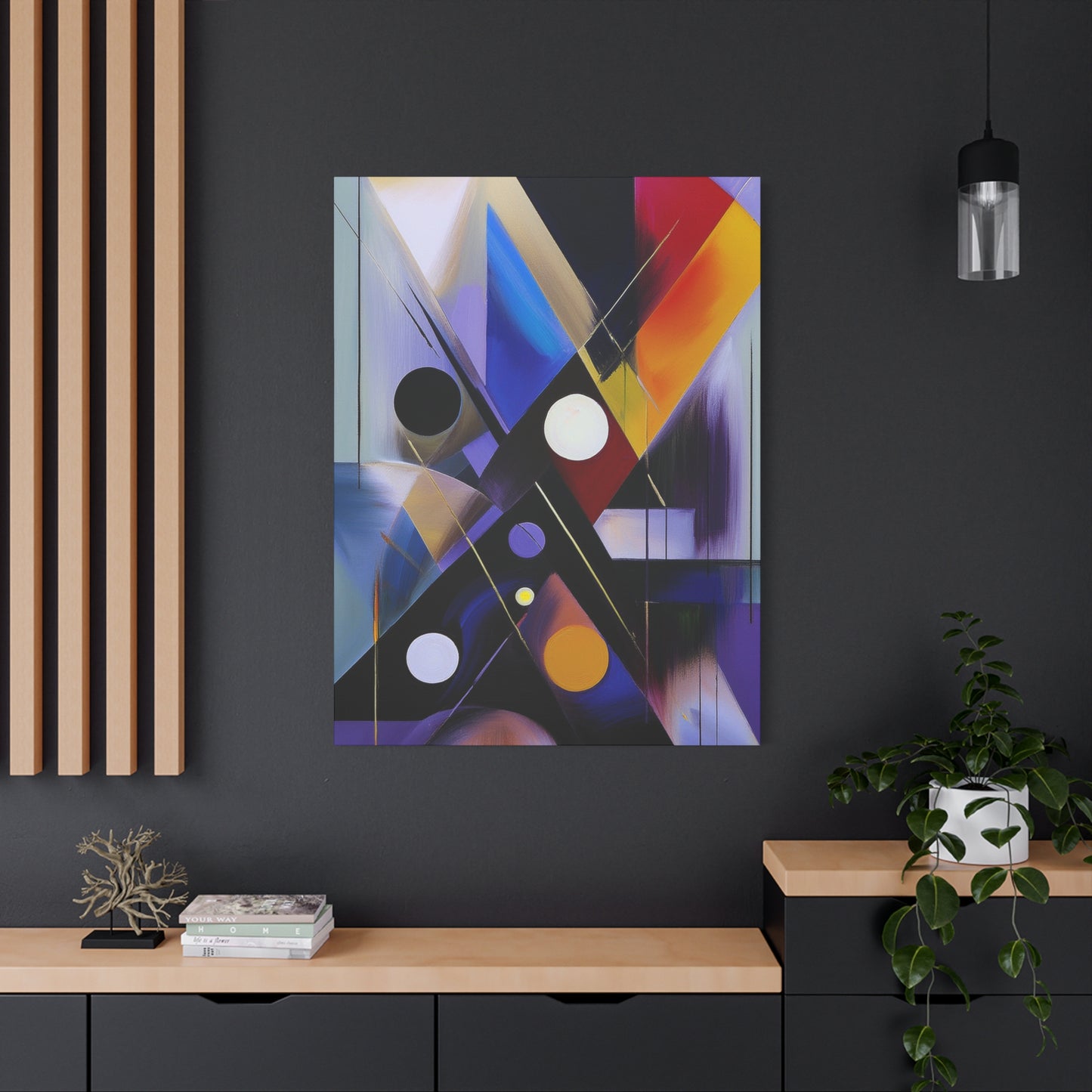 Colors Abstract Painting Print Canvas 20x24,20x30,24x30, 24x32,24x36,30x40, 32x48,36x48,40x60 Pine-Wood Inner Frame ABS-35