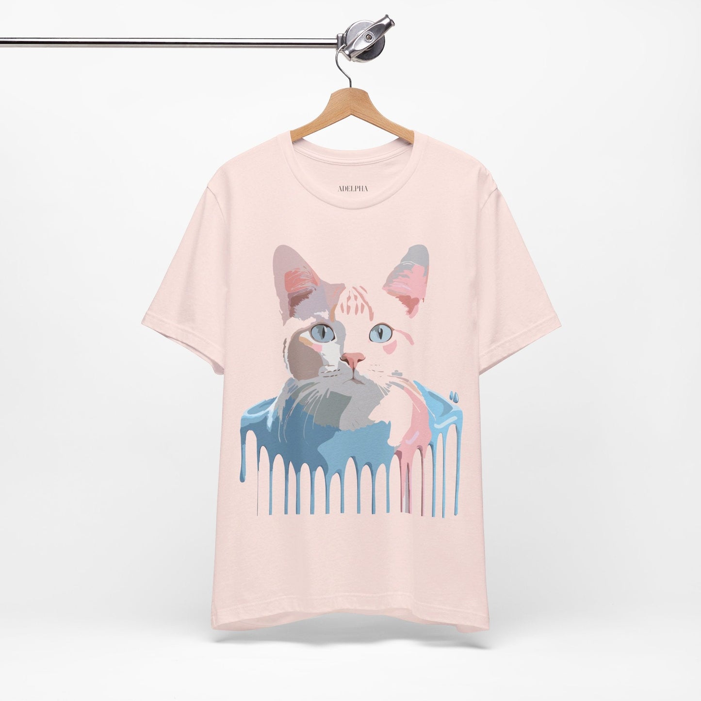 Adelpha Cat Graphic T Shirt Unisex Short Sleeve Vintage Artwork Tee