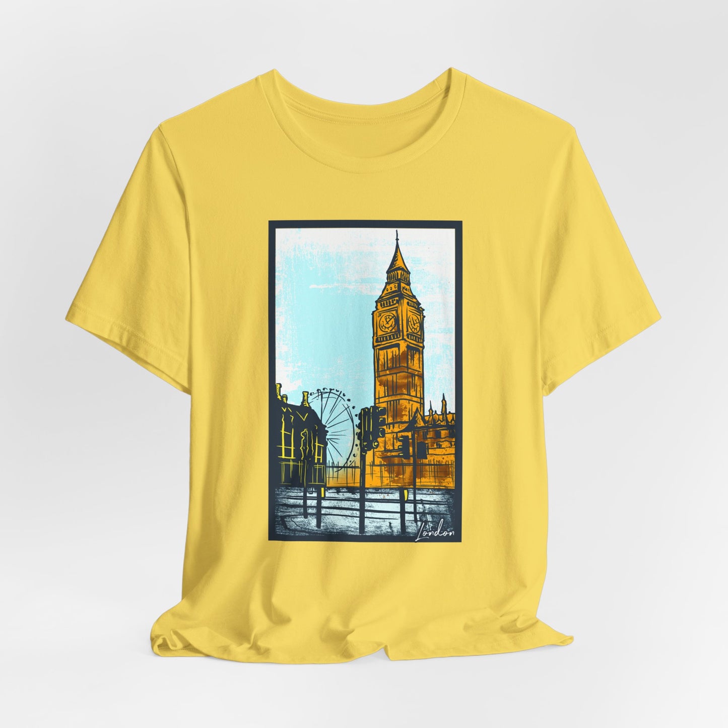 Retro Poster London Graphic Design Tee, London Shirt, Vintage Tees, Art Design T-Shirt, Graphic Tee, Retro Art Shirts