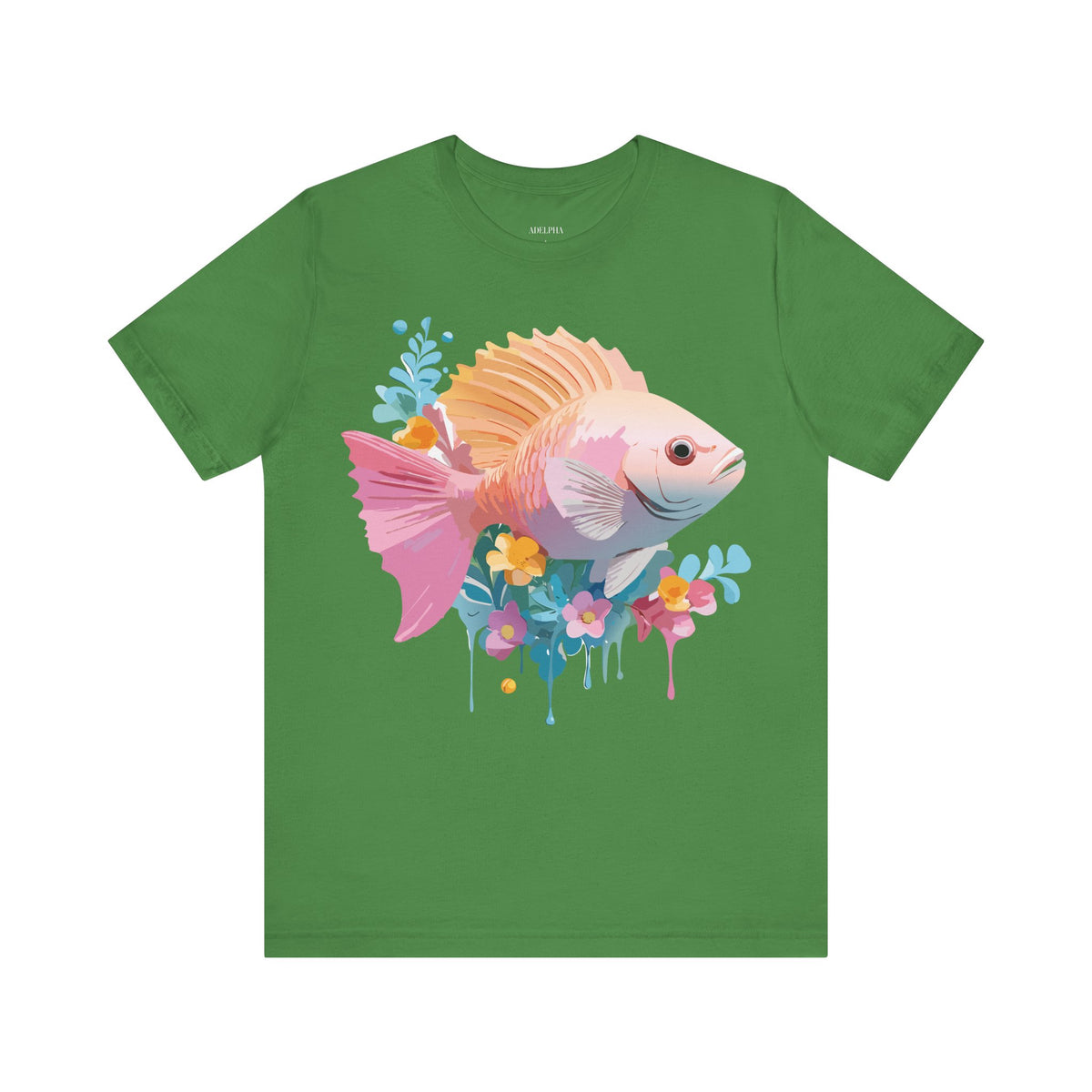 Fish Graphic Design Tee Bella+Canvas Unisex 100 Cotton Tee Shirt a101
