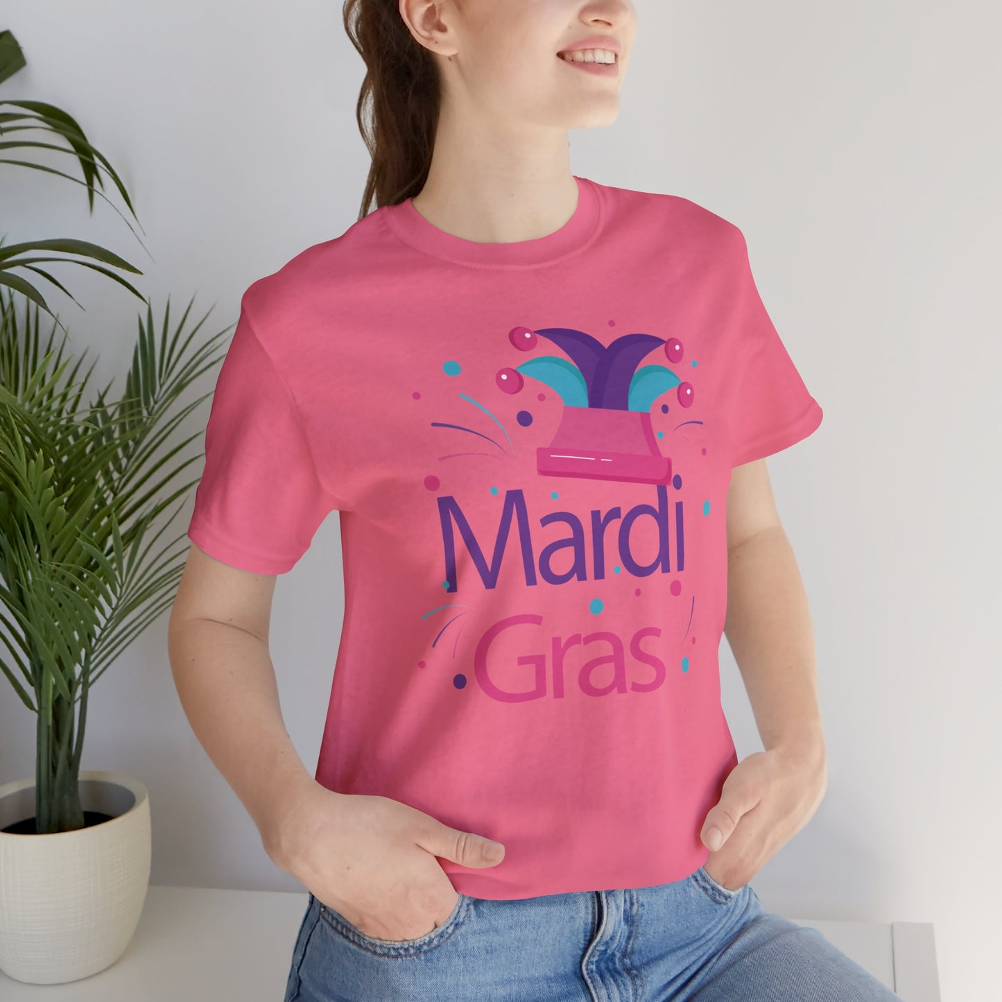 Tee-shirt en coton unisexe pour Mardi Gras