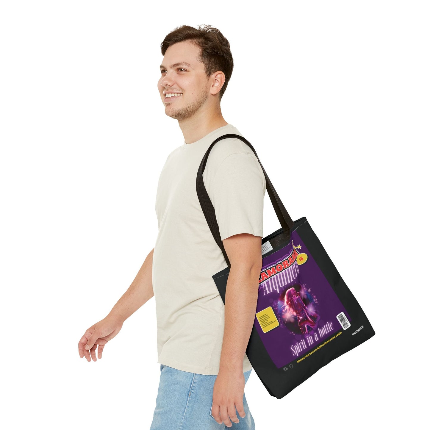 Canvas Tote Bag Magazine Cover Vintage Retro Design Durable Everyday Carry Essential Tote