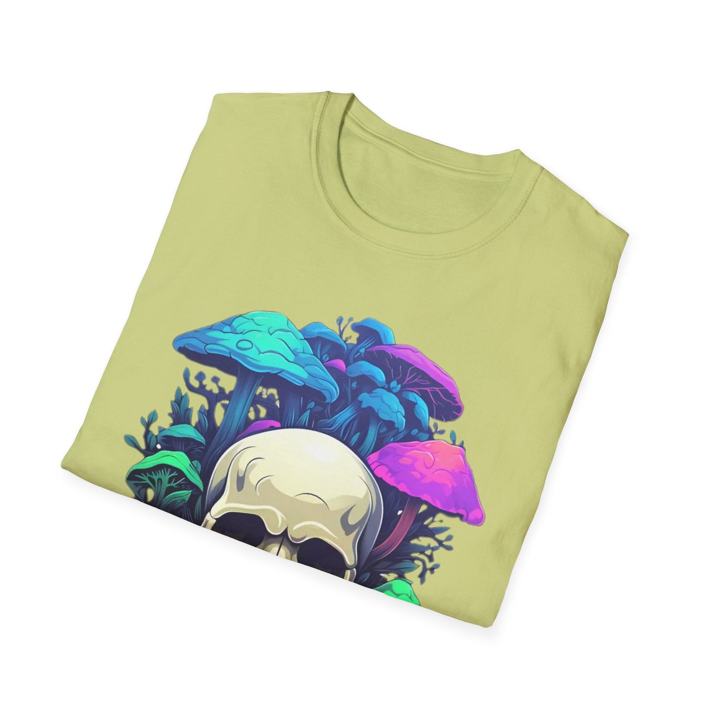 Unisex Skull Tee Shirt Short Sleeve Skeleton Design Gildan Softstyle Cotton Tee Shirt