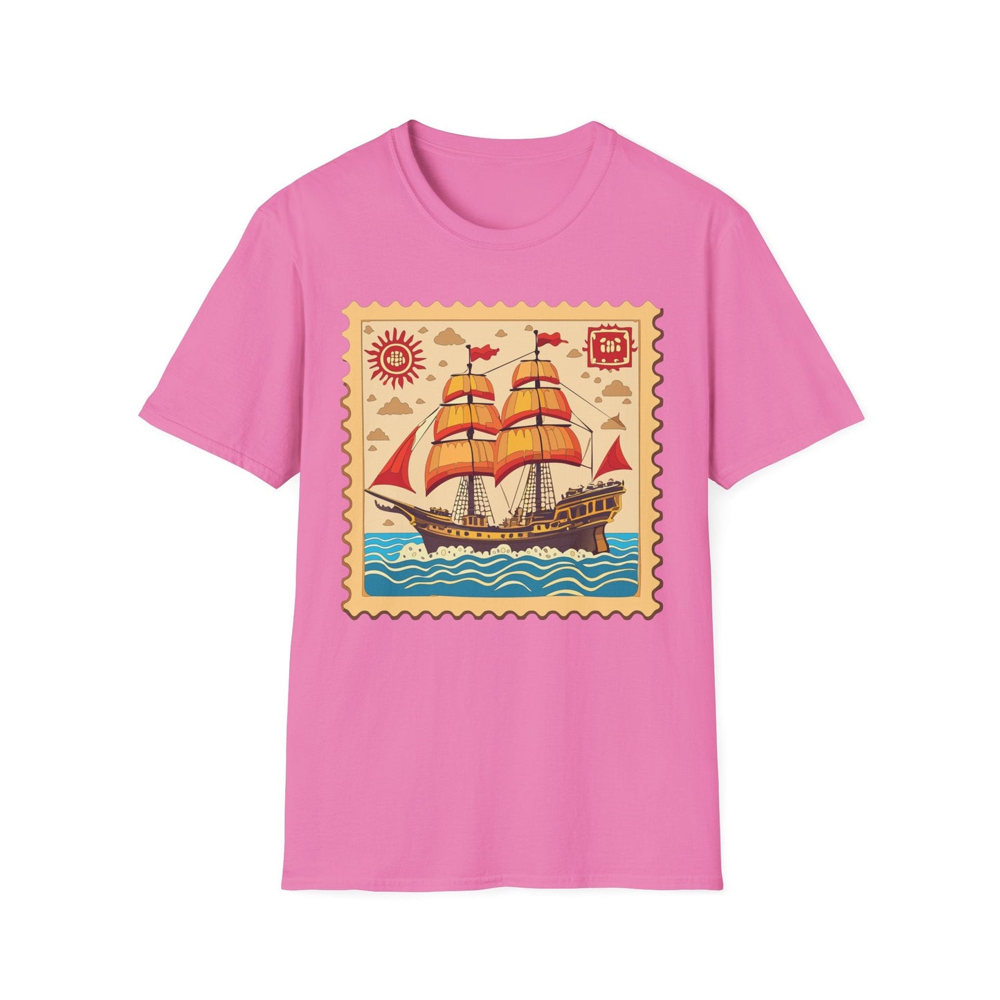 Ship T Shirts Frigate Vessel Tee Unisex Softstyle Gildan 64000 100 Percent Ring Spun Cotton