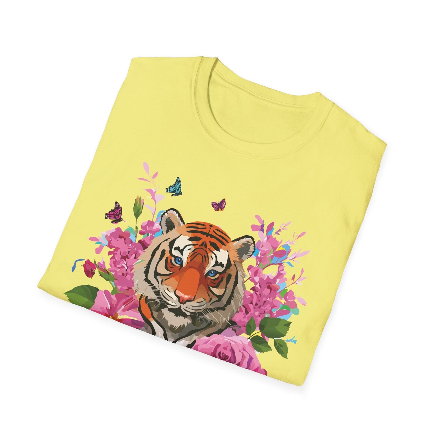 Tiger Shirt Unisex Gildan Softstyle Cotton Tee 100 Percent Ring Spun Comfort
