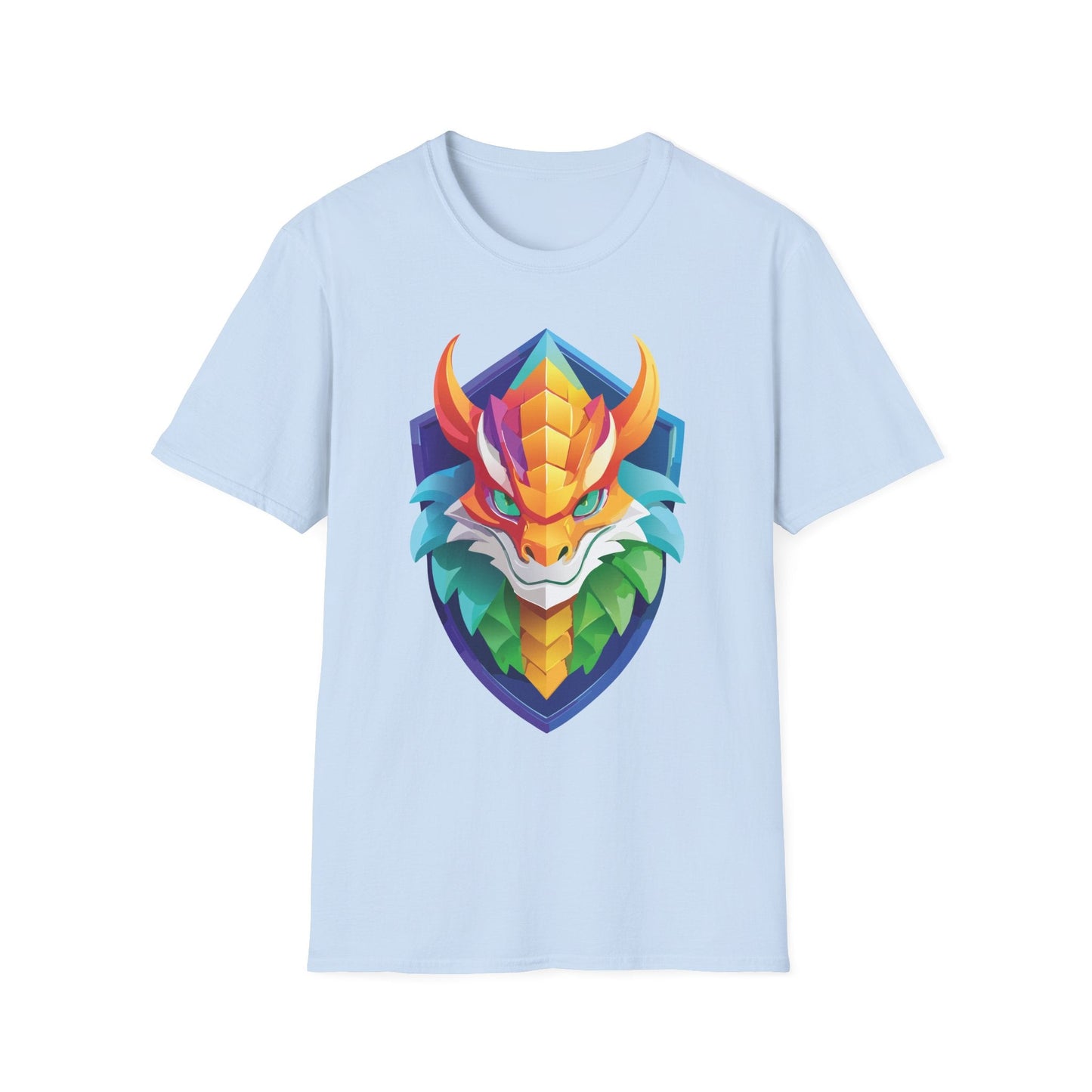 Dragon Graphic Unisex Cotton Softstyle Art Design Tee With Animals 6