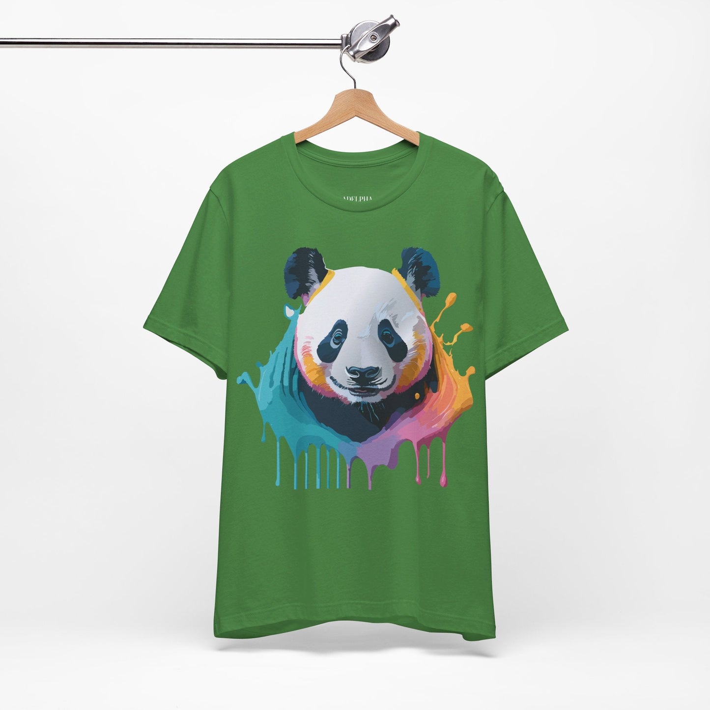 Panda Graphic T Shirt Unisex Jersey Short Sleeve Vintage Inspired Art Tee by Adelpha