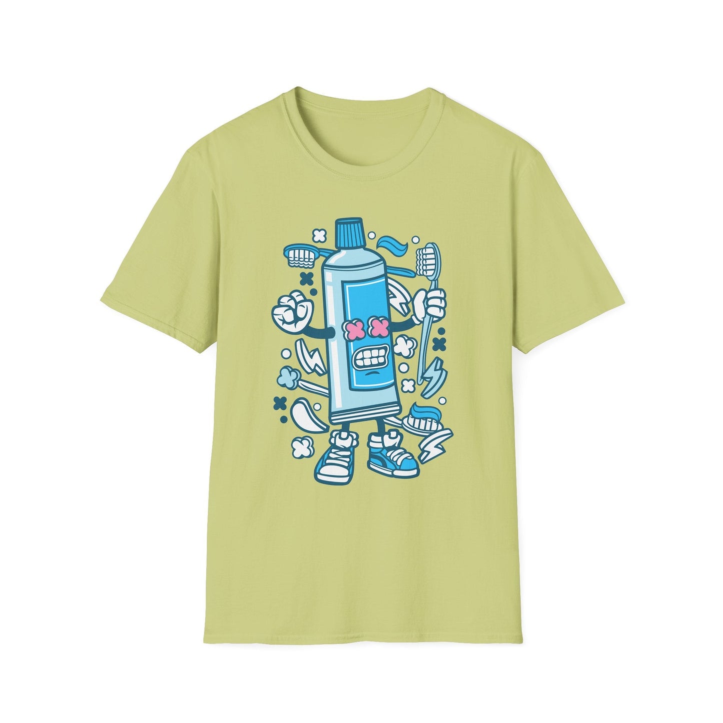 Cartoon Animation T Shirt Unisex Gildan Softstyle 64000 Tee With Fun Art Design Artwork