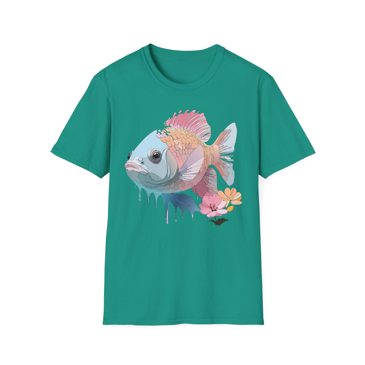 Pastel Tropical Fish T-Shirt | Colorful Coral Reef Fish Tee