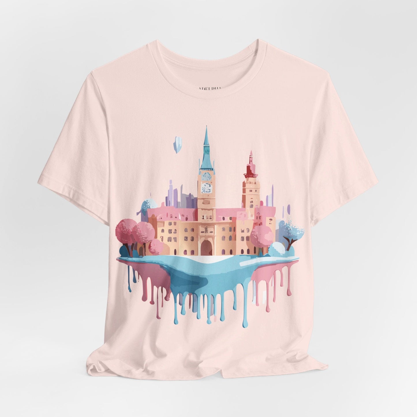 Tourist Shirt Prague Graphic Tee Unisex Jersey Short Sleeve Vintage Style Adelpha