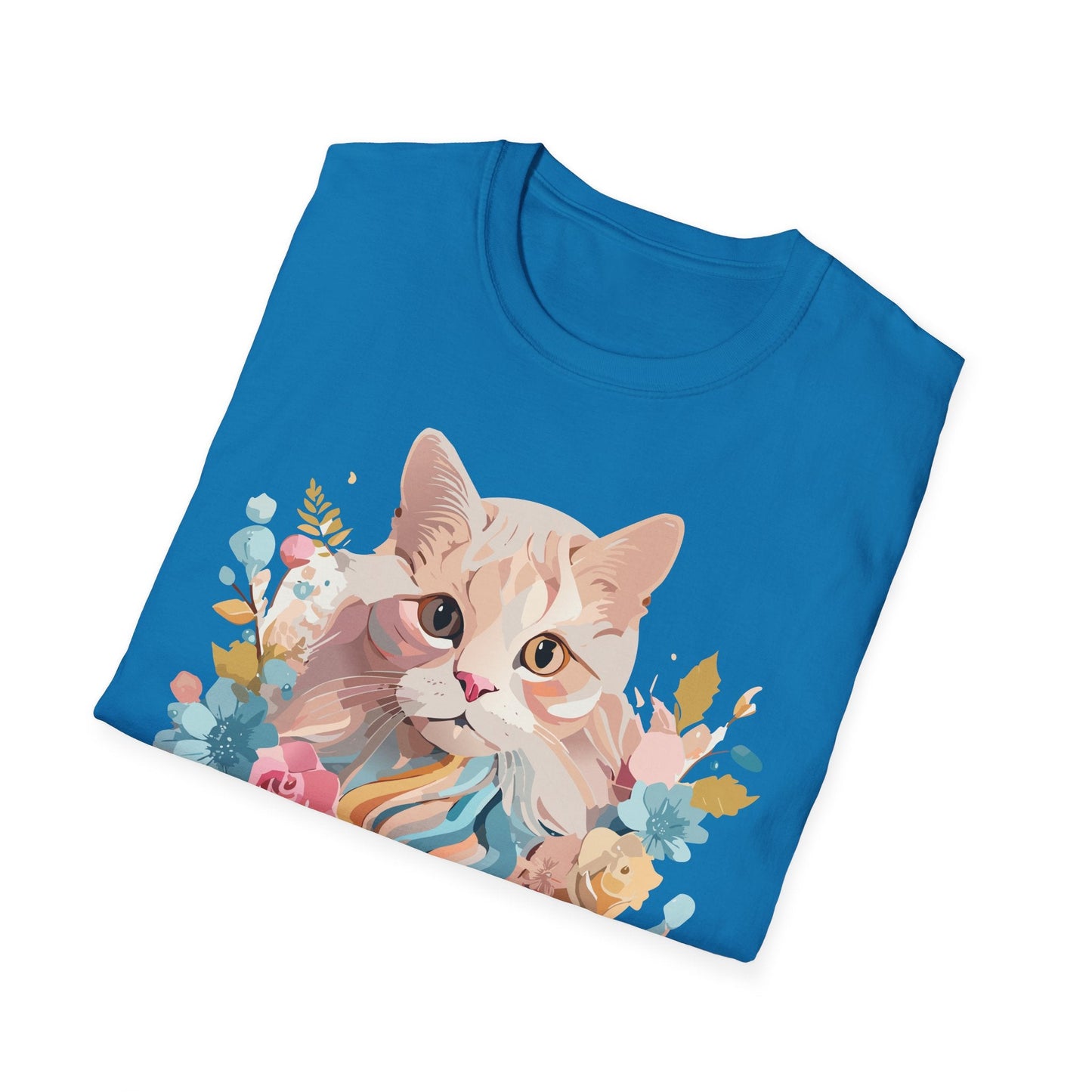 Unisex Cat Shirt Kitten Tee Cat Lover Tee Softstyle 64000 Gildan