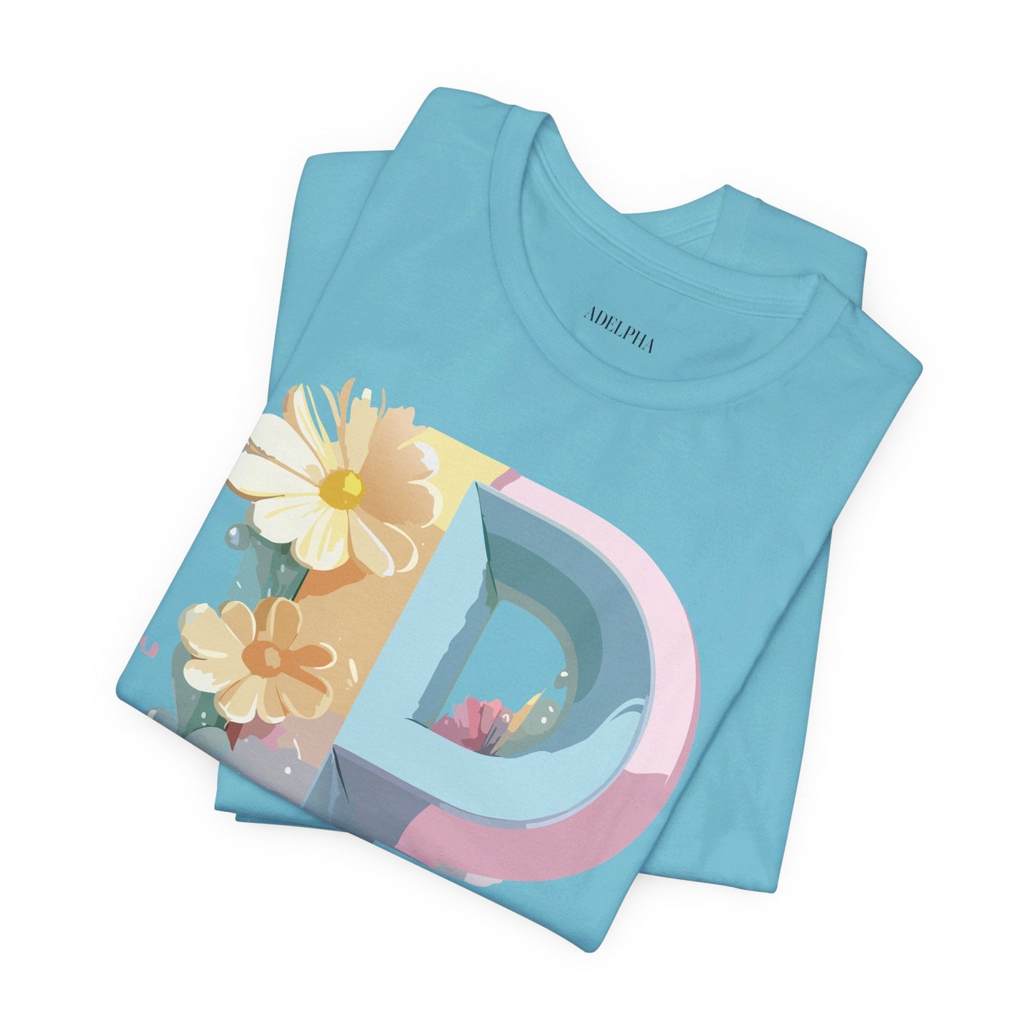 Adelpha Letter P Graphic T Shirt Unisex Vintage Inspired Art Tee for Everyday Style