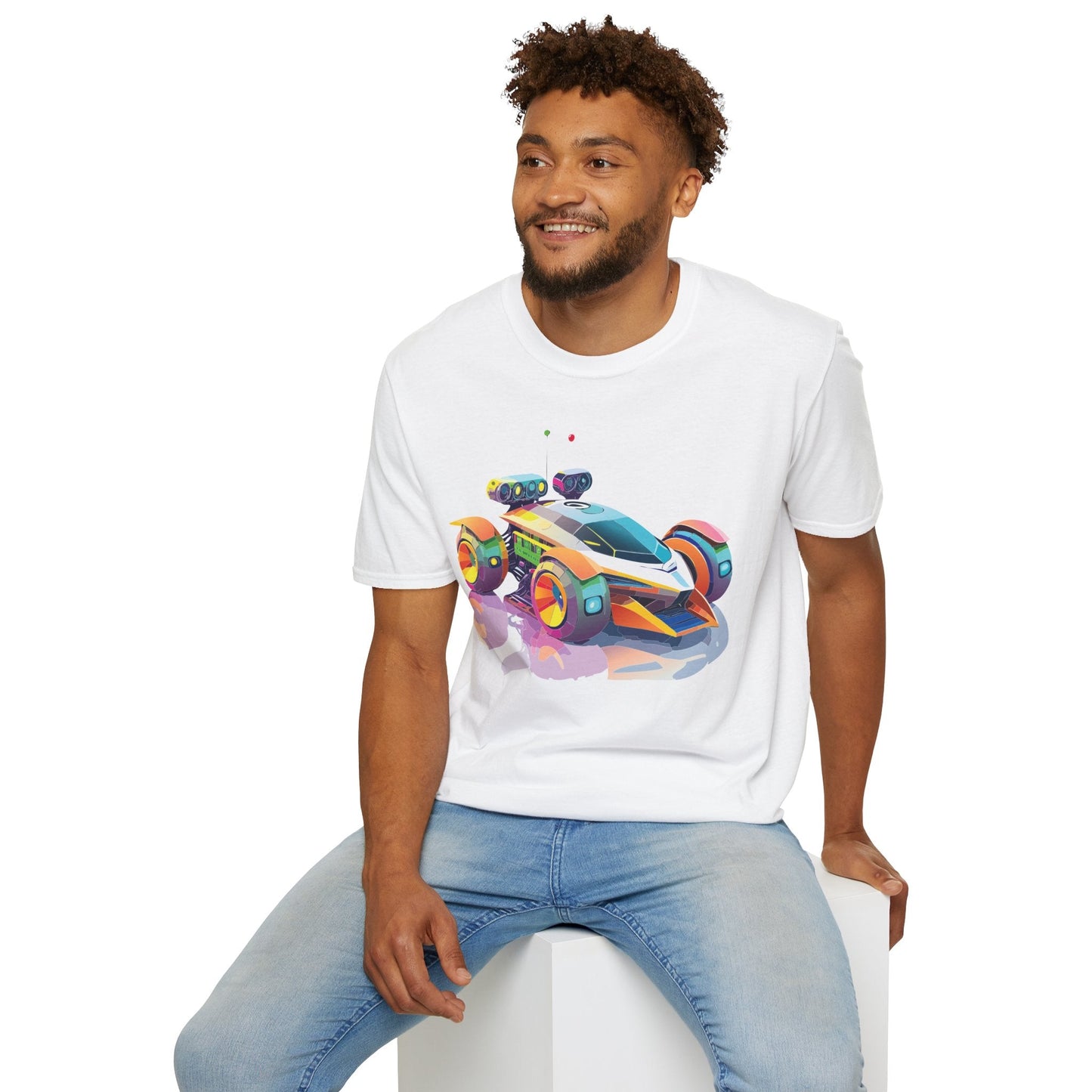 Car T Shirt Unisex Softstyle Tee With Cars Art Design Hot Wheels Edition Premium Cotton
