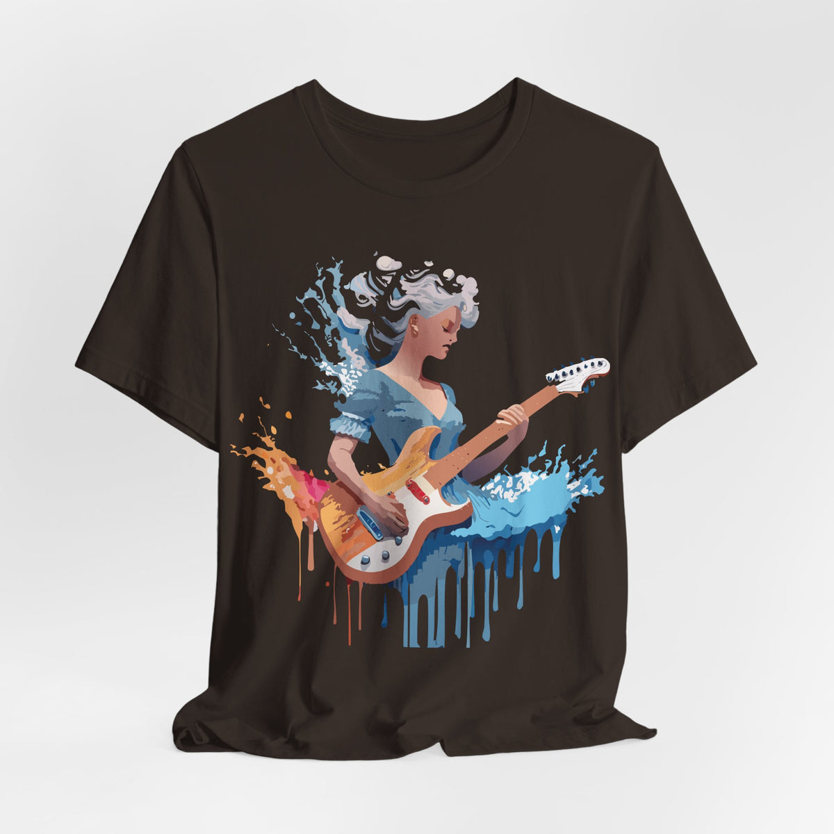 Music Graphic Unisex Cotton Bella+Canvas Tee with Art Design m87