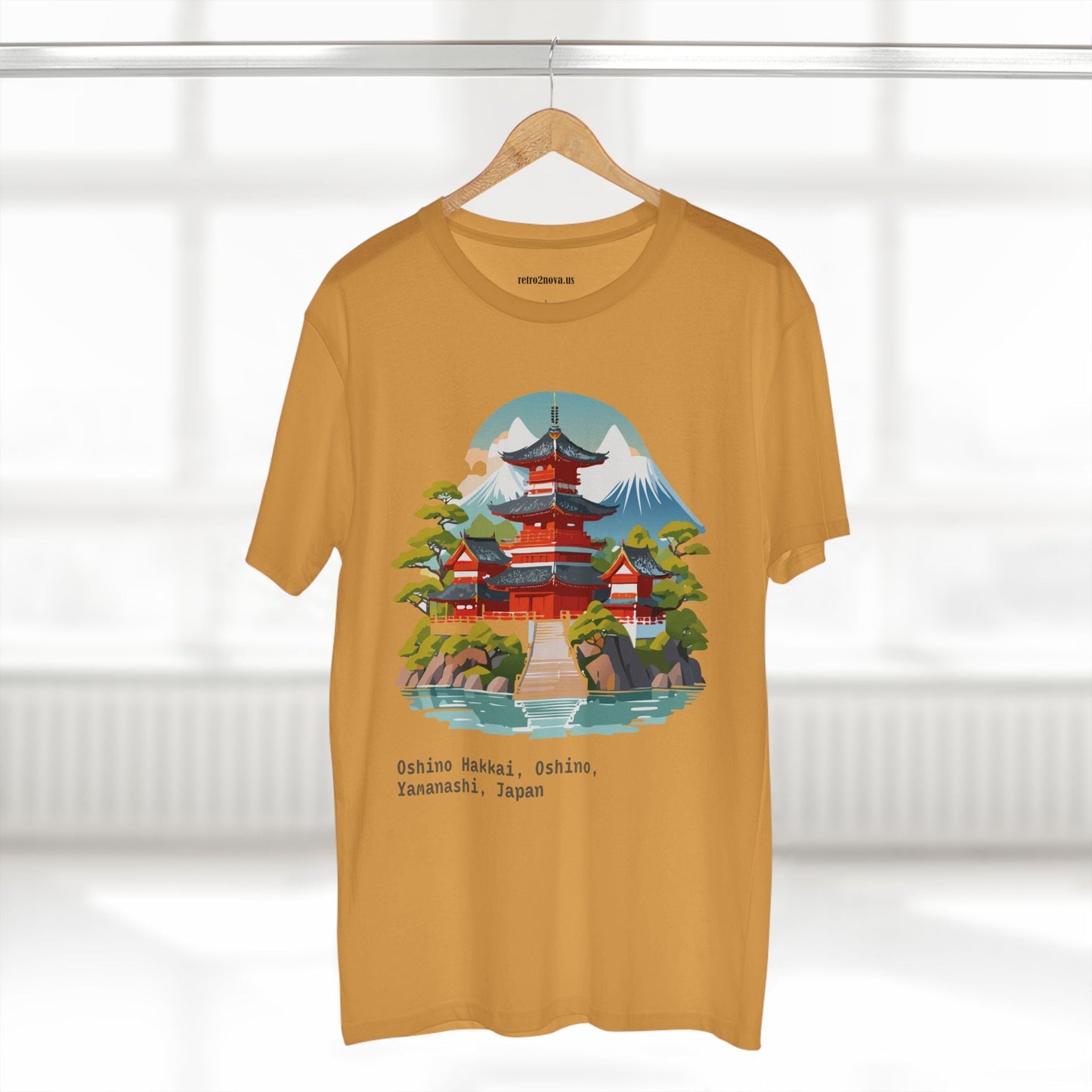 Retro2Nova Unisex Japan Shirt Travel Shirt TT30 Premium Cotton Tee With Original Art Design