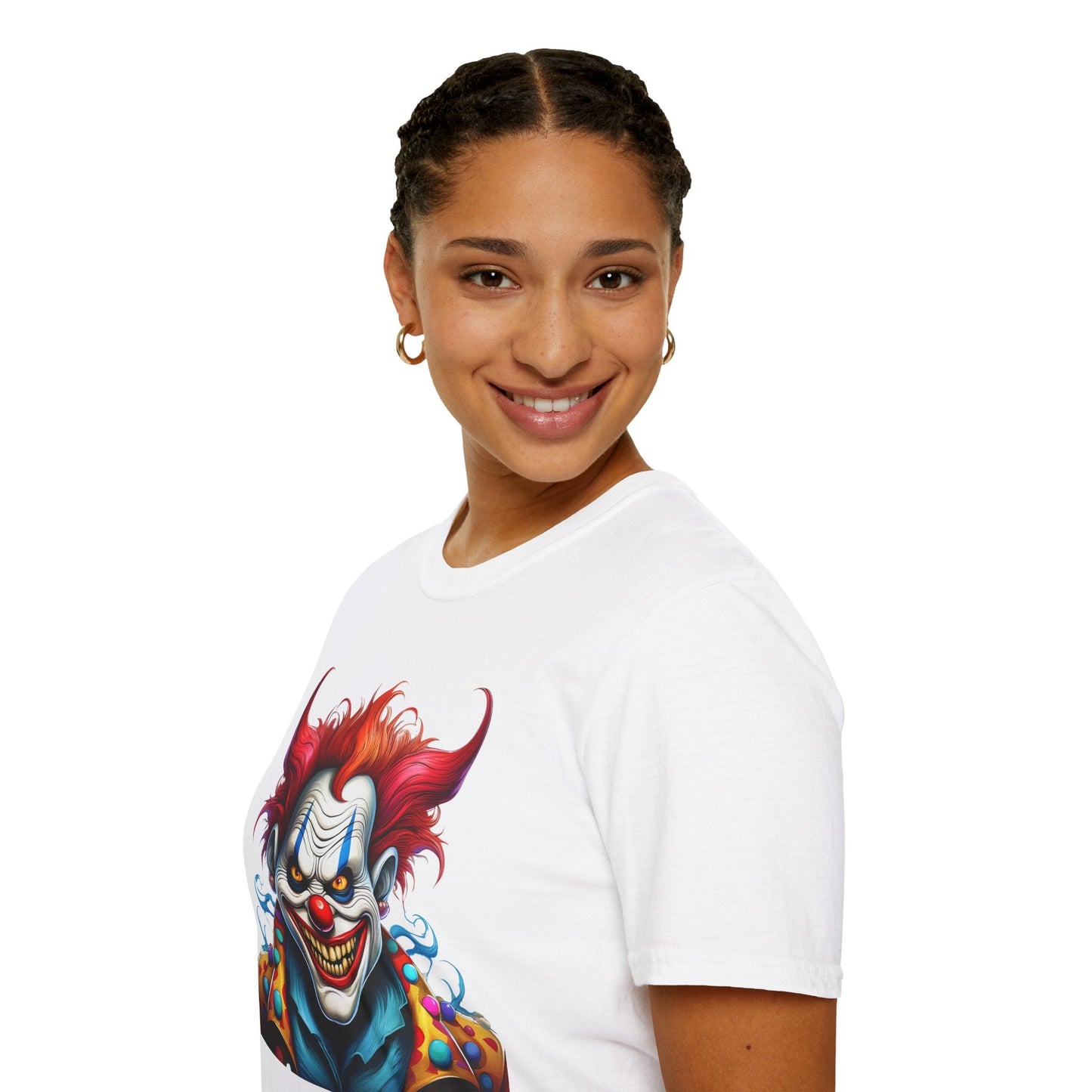 Clown Shirt Unisex Tee Circus Shirt Funny Man Shirt Scary Man Tee 100 Percent Cotton Gildan 64000