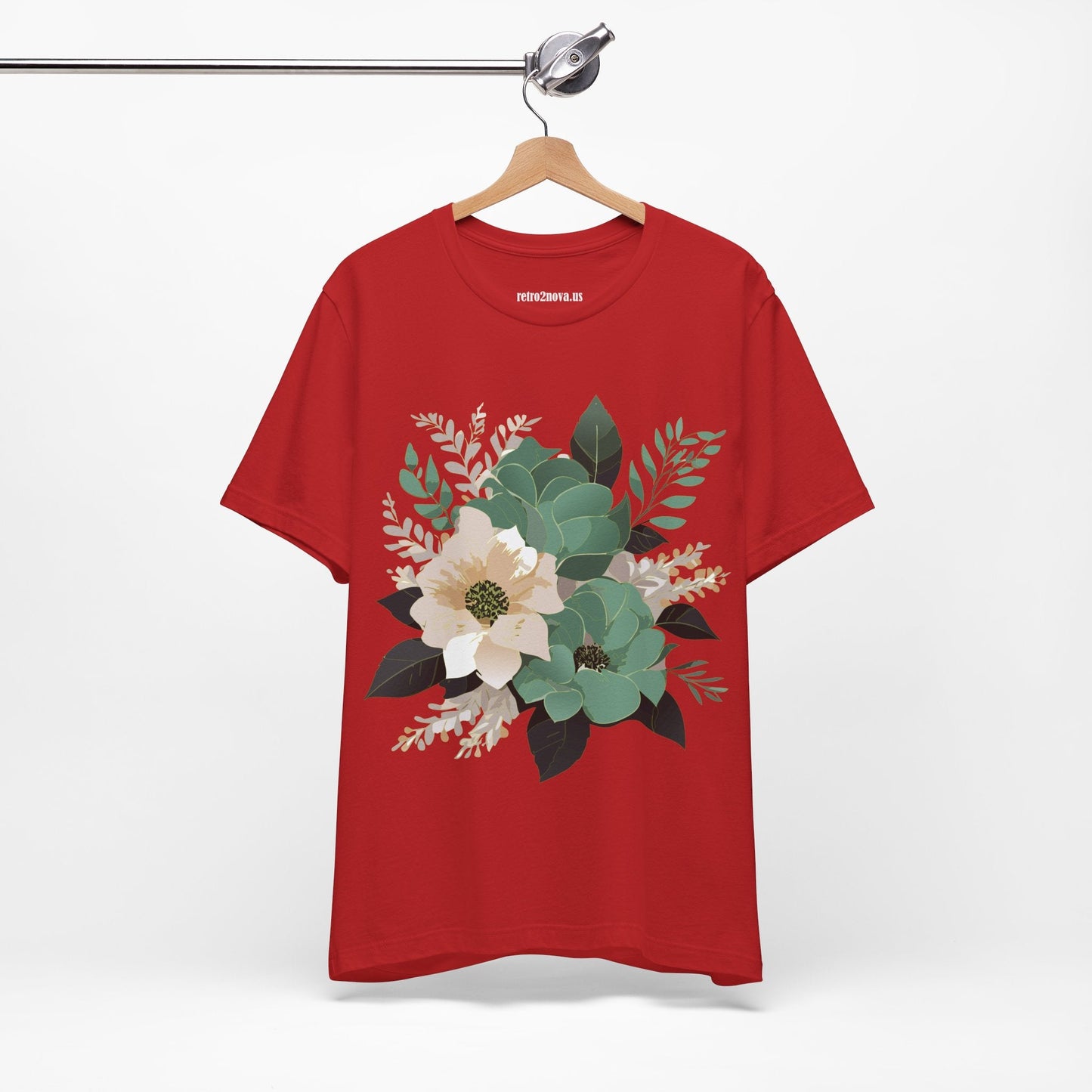 Flowers Shirt Floral Shirt Unisex Jersey Short Sleeve Tee From Flowers Collection Retro2Nova