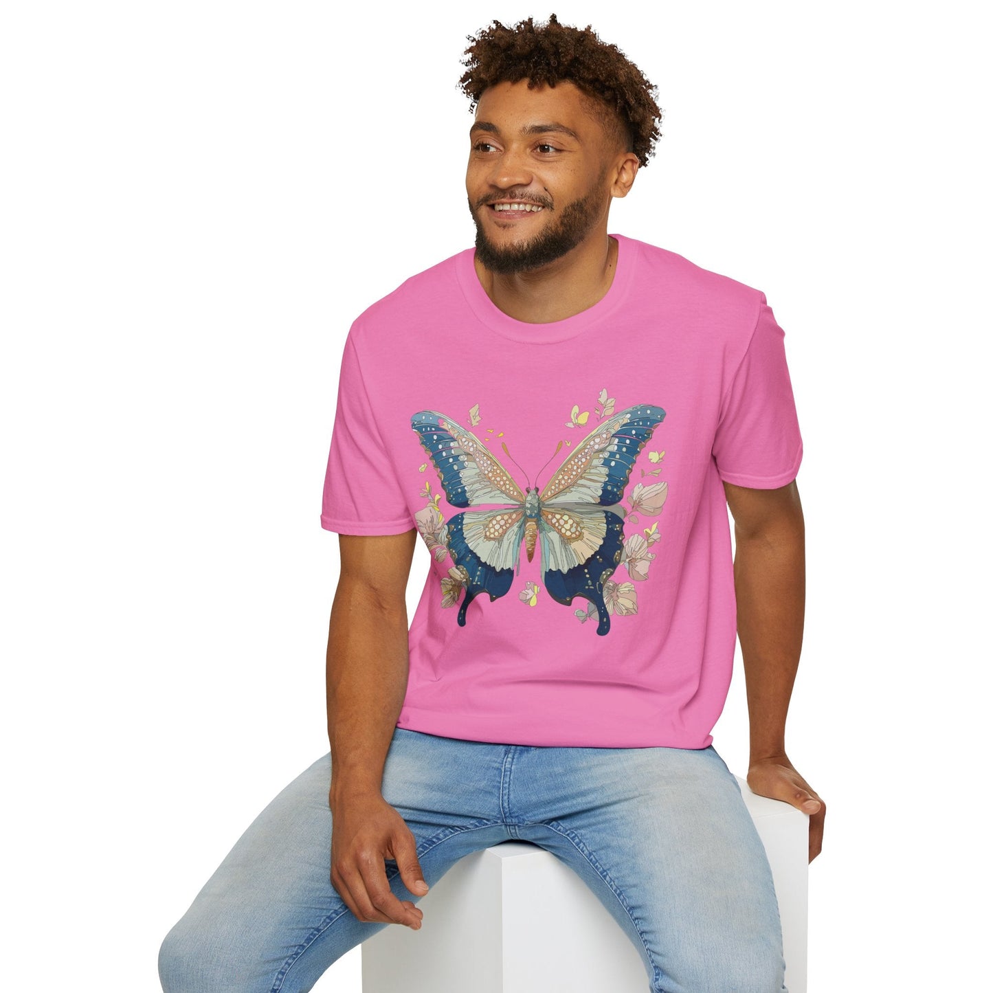 Butterfly Shirt Unisex T Shirt Monarch Butterfly Softstyle Gildan 100 Cotton Tee