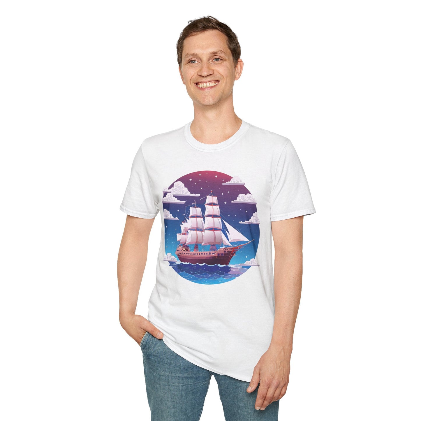 Ship T Shirt Frigate T Shirt Vessel Tee Shirt Unisex Softstyle 100 Percent Ring Spun Cotton