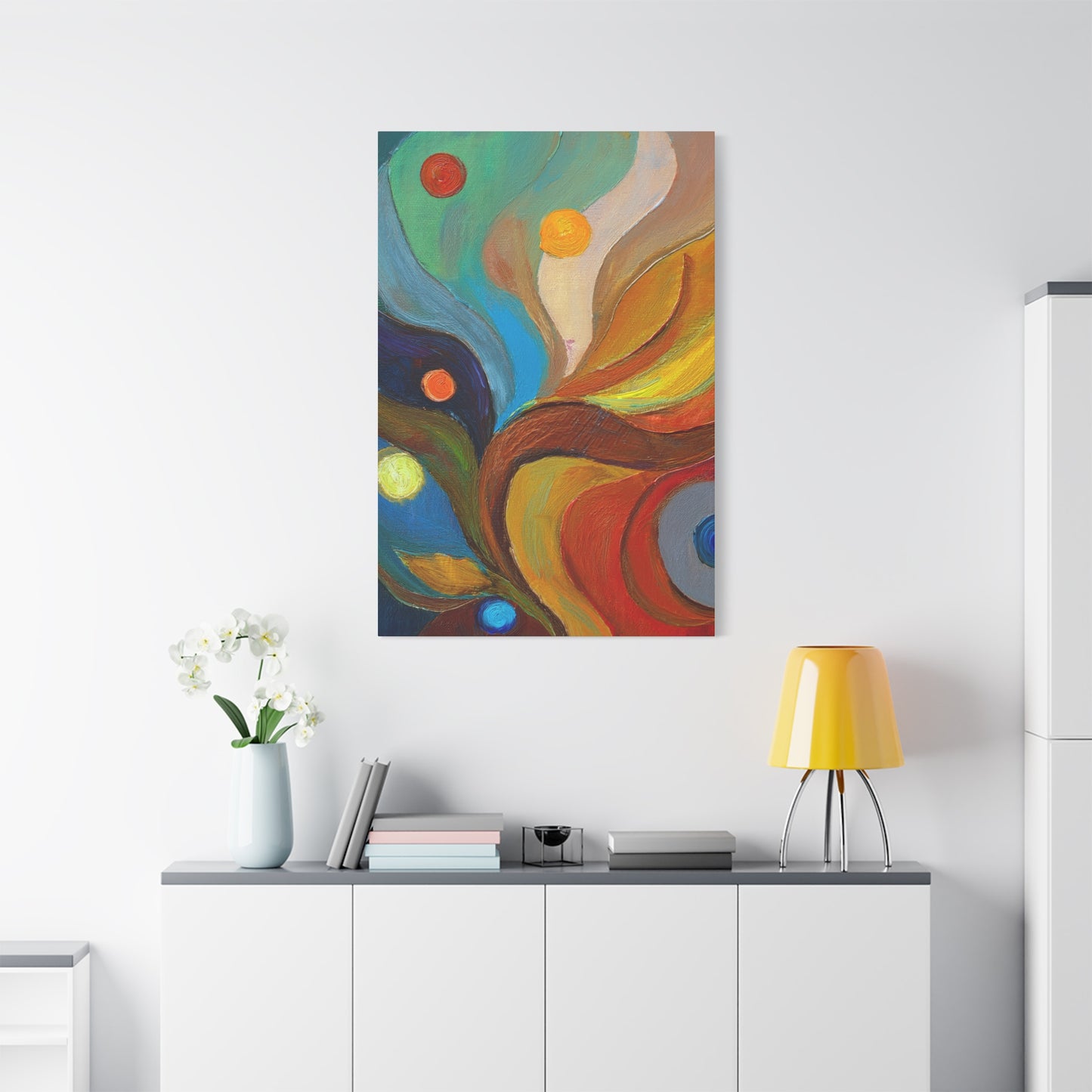 Abstract Oil Painting Print Canvas 20x24,20x30,24x30 24x32,24x36,30x40 32x48,36x48,40x60 Pine-Wood Inner Frame ABS-91
