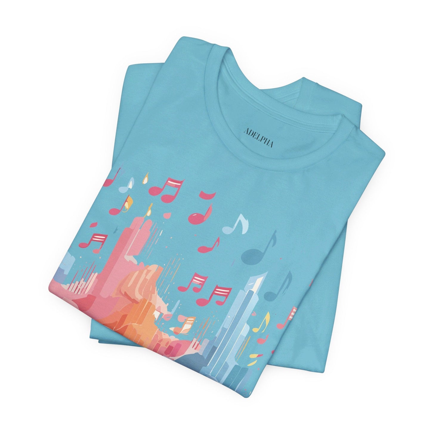 Music Graphic Tee Unisex Jersey Short Sleeve Art Design Adelpha Vintage Artwork Premium