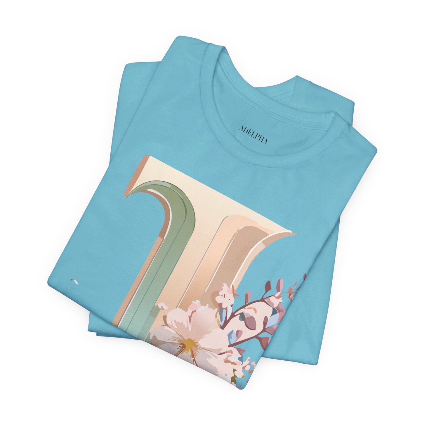 Adelpha Letter J Graphic Tee Unisex Jersey Short Sleeve Vintage Inspired Art Design Shirt