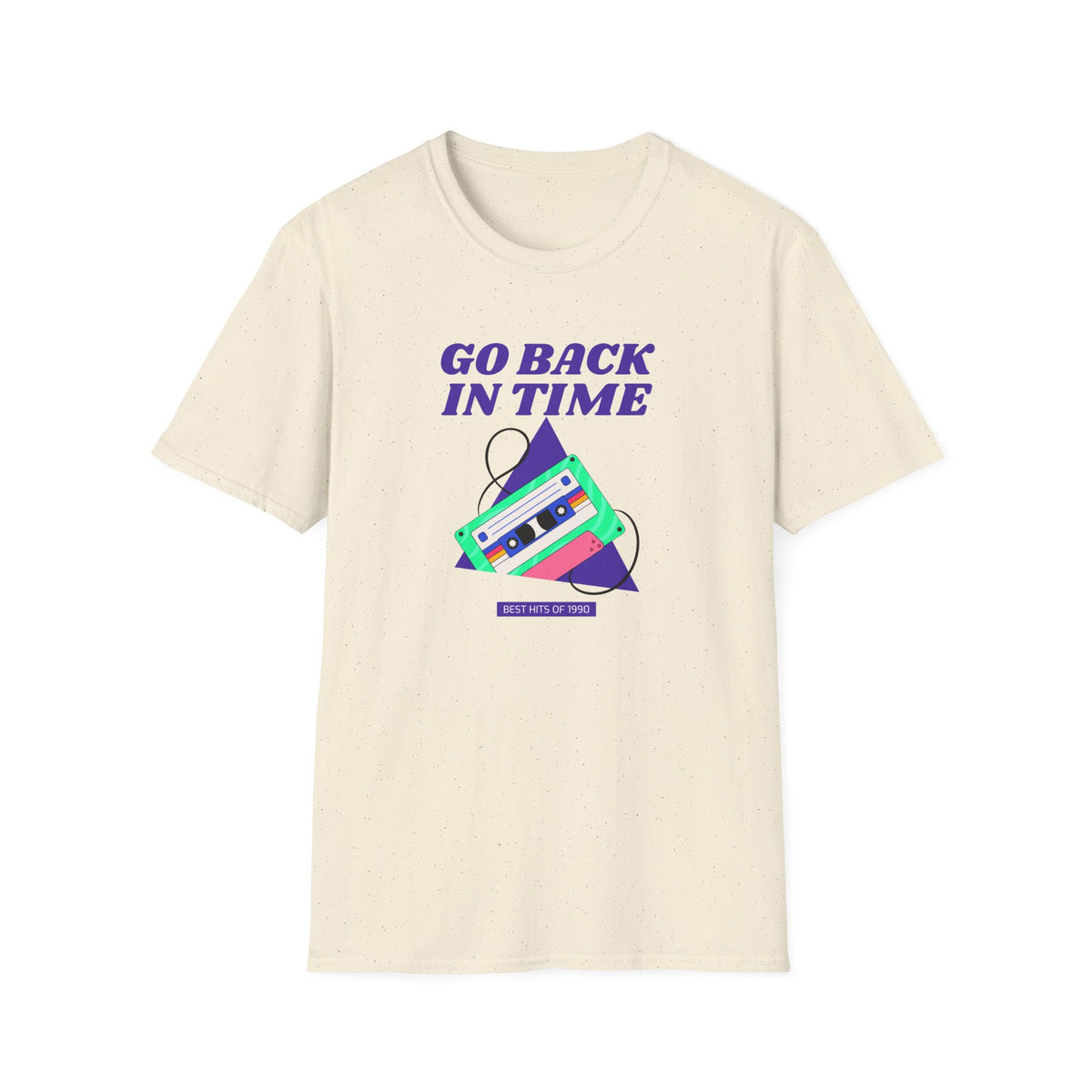 Retro Slogan Go Back In Time Cassette Graphic Tee Gildan Unisex 100 Cotton Tee Shirt d204