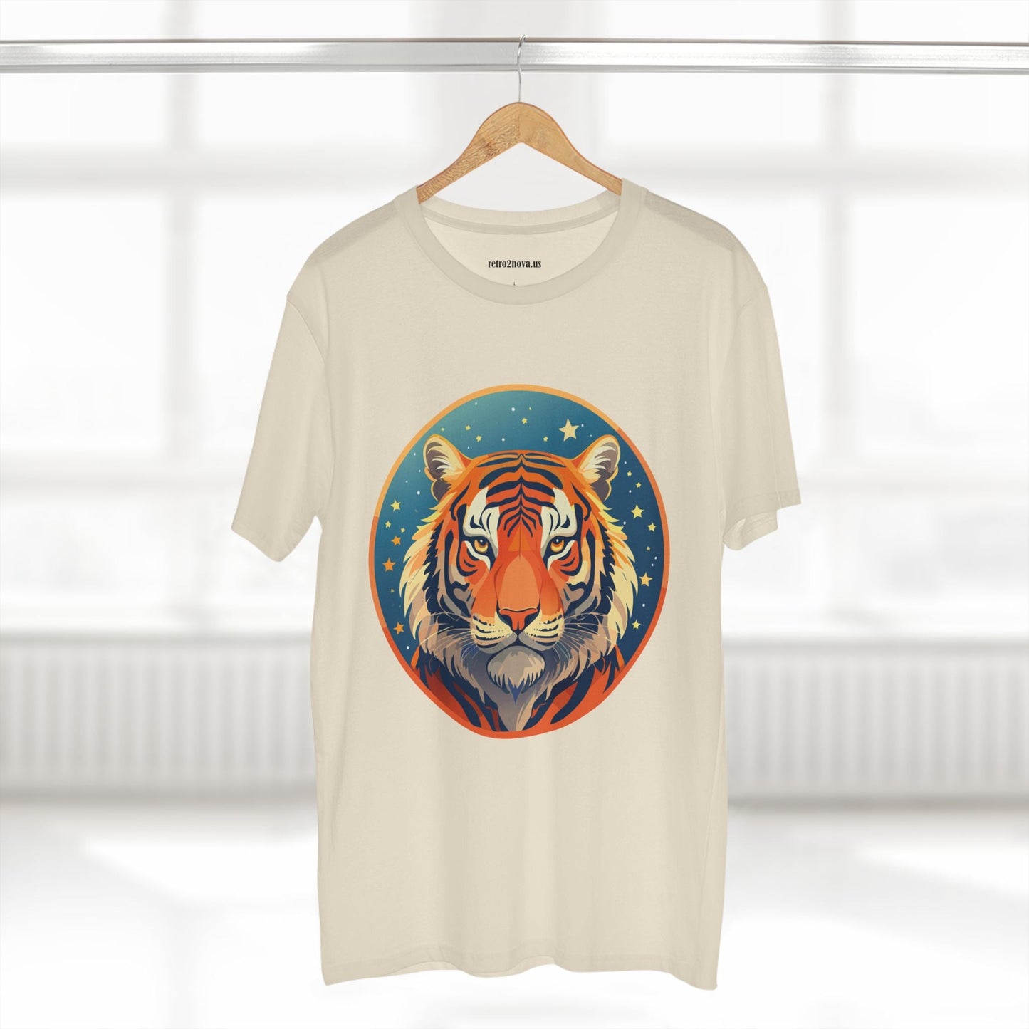 Unisex Premium Cotton Tiger Shirt Art Tee Original Design Animal Shirt Everyday Comfort Handmade Graphic Art Collection