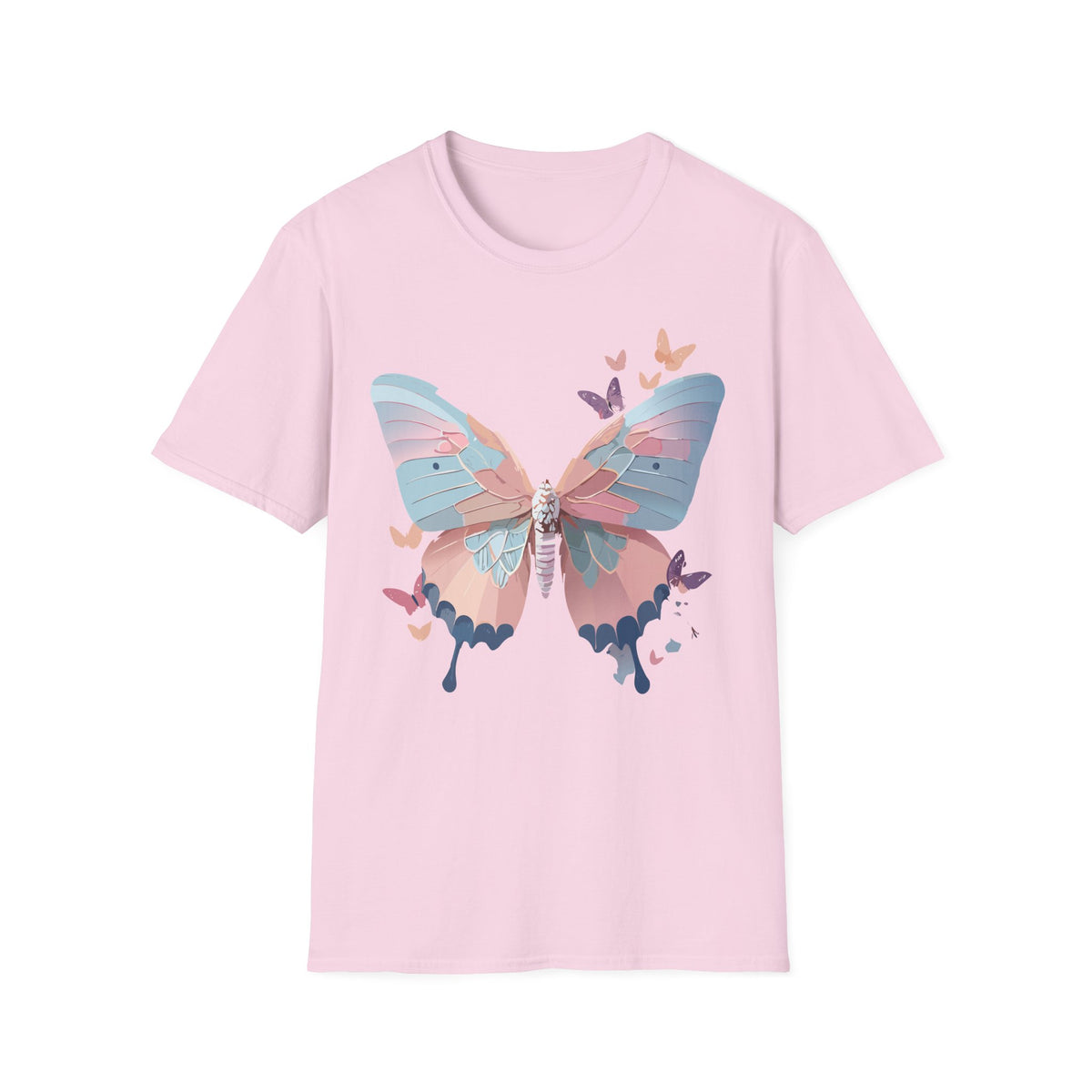 Watercolor Butterfly T-Shirt – Colorful Nature-Inspired Gift Graphic Tee Unisex 100 Cotton Gildan T-Shirt
