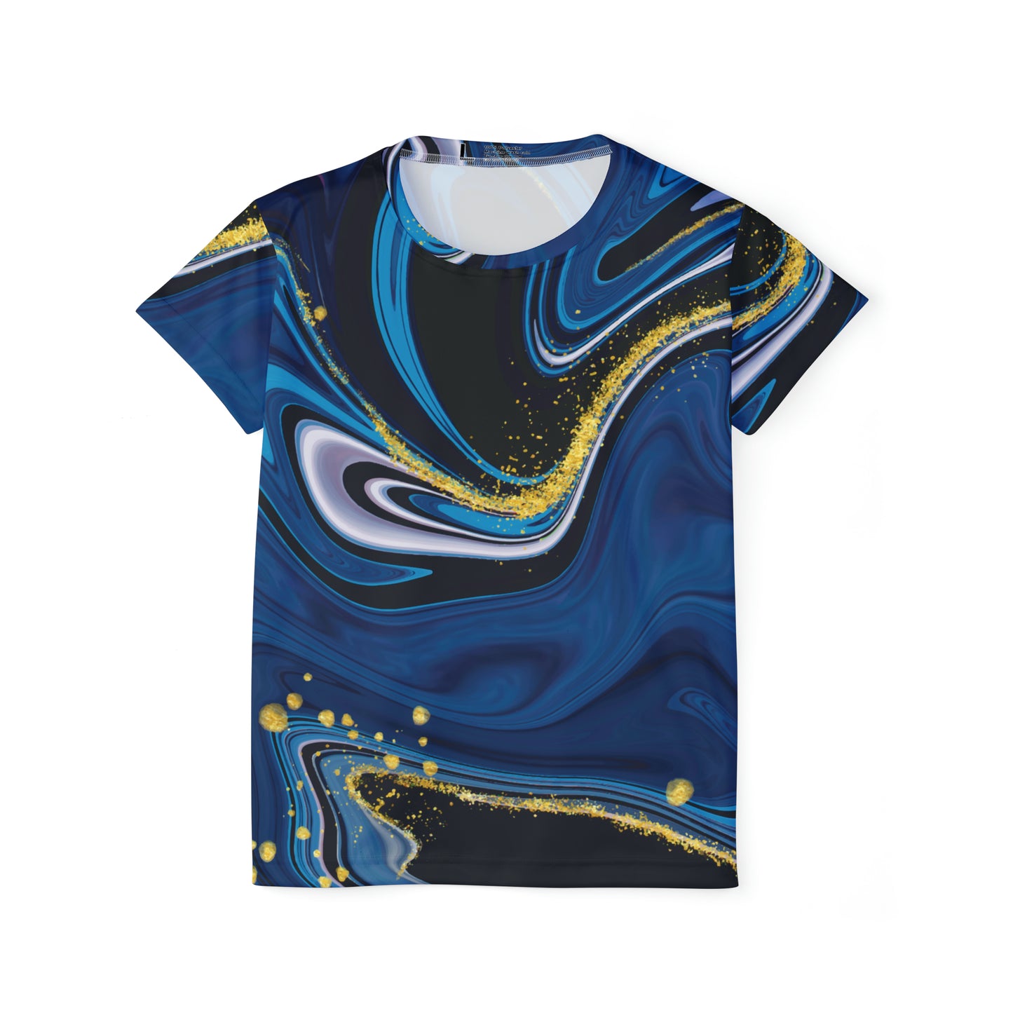 Poly Jersey Tee Shirt with abstract prints