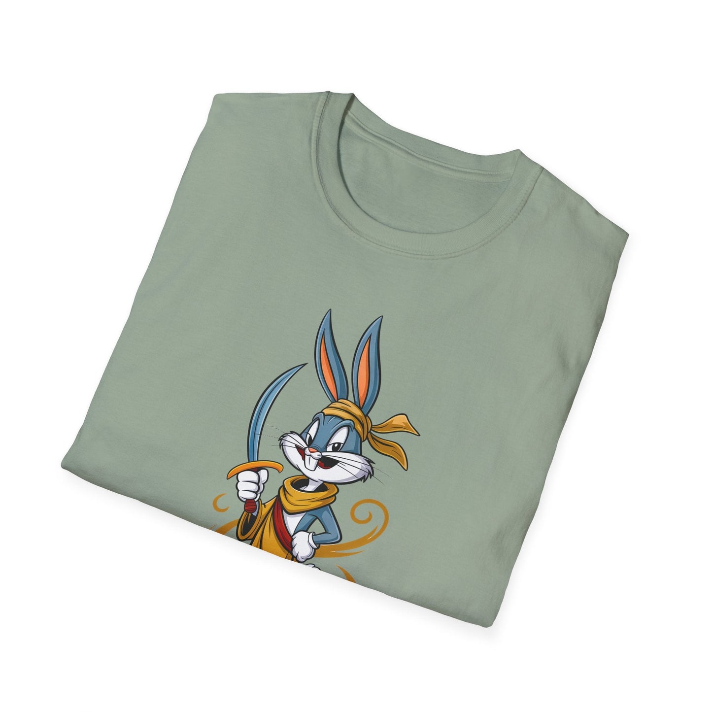 Cartoon Bunny Graphic Unisex Cotton Animal Animation Artwork Design Tee 27