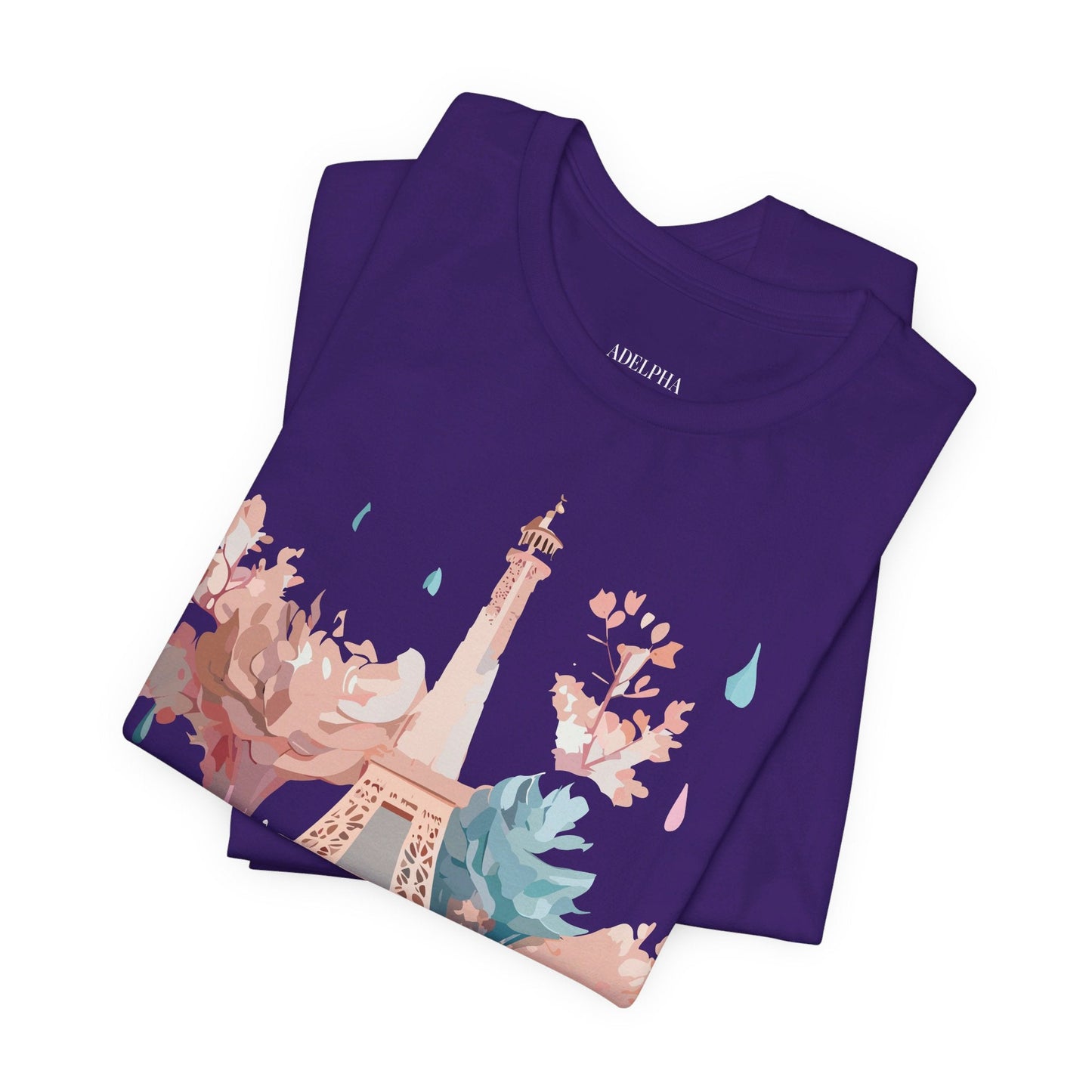 Unisex Paris Graphic Tee By Adelpha Vintage Inspired Tourist Shirt Short Sleeve Collection