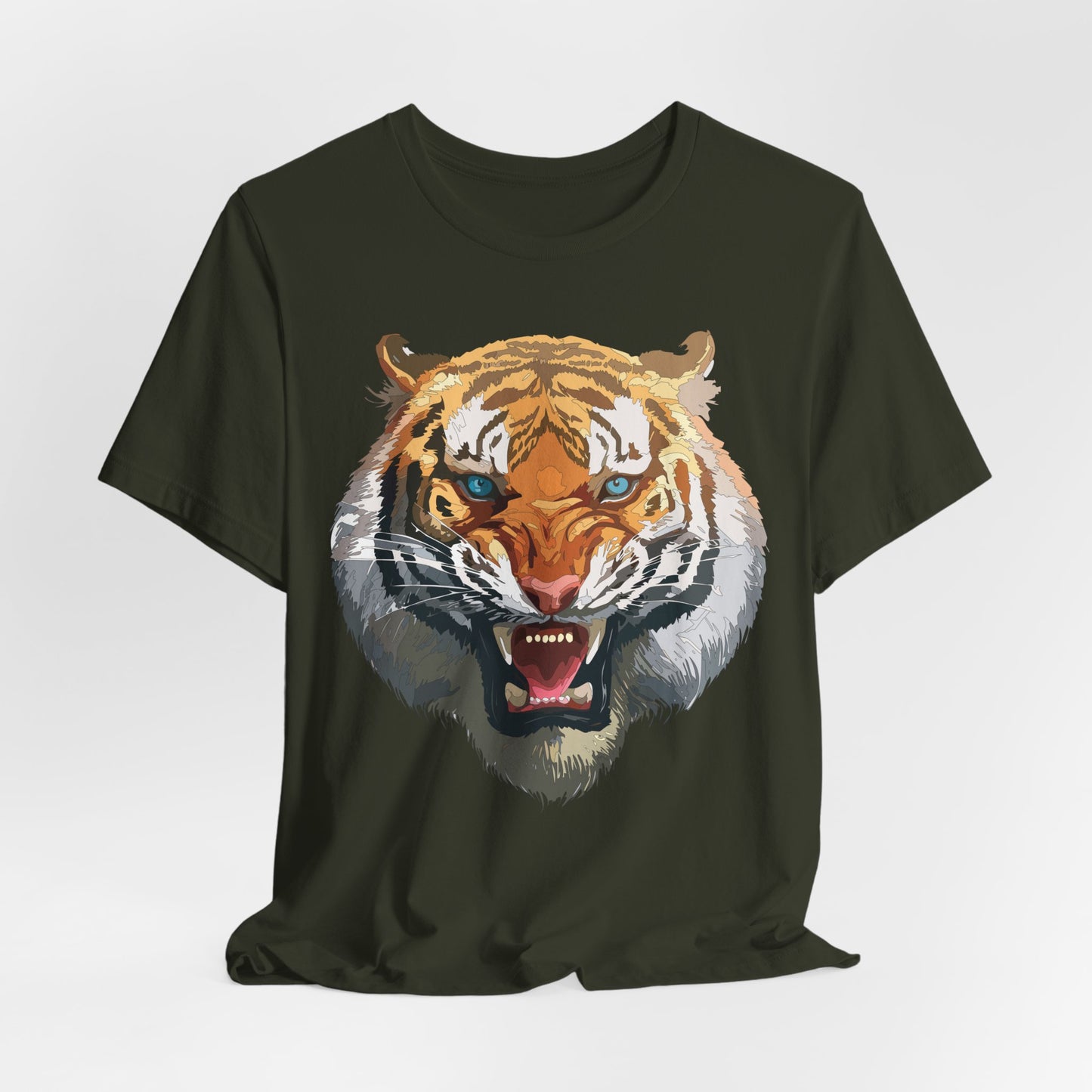 Tiger Shirt, Animal Shirt, T-Shirt with Tiger, Art Design Tee, Wild Animals Tees, Safari T-Shirt, Graphic Design Tee 15