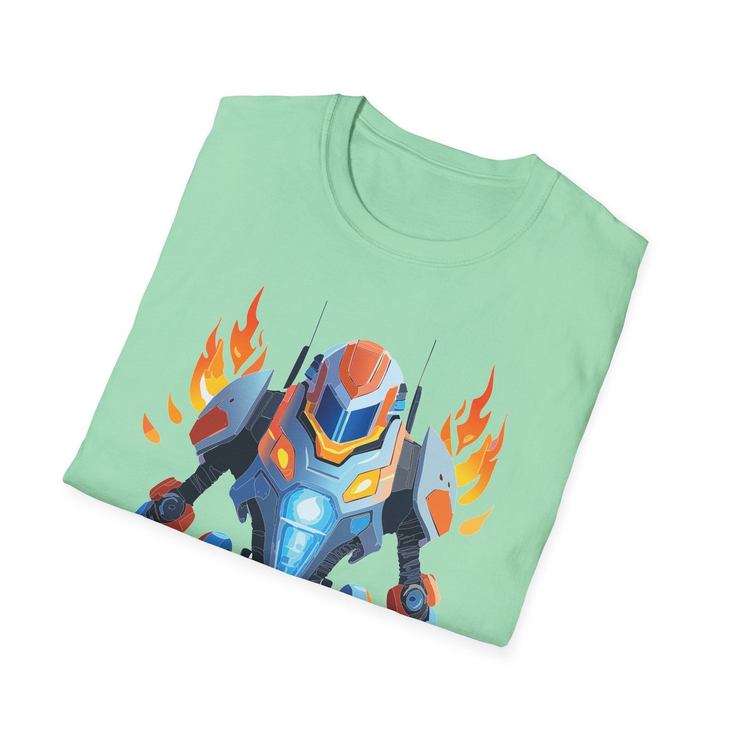 Cyborg Tee Unisex Robot Shirt Terminator Shirt Art Design Gildan Softstyle 64000 Cotton Tee