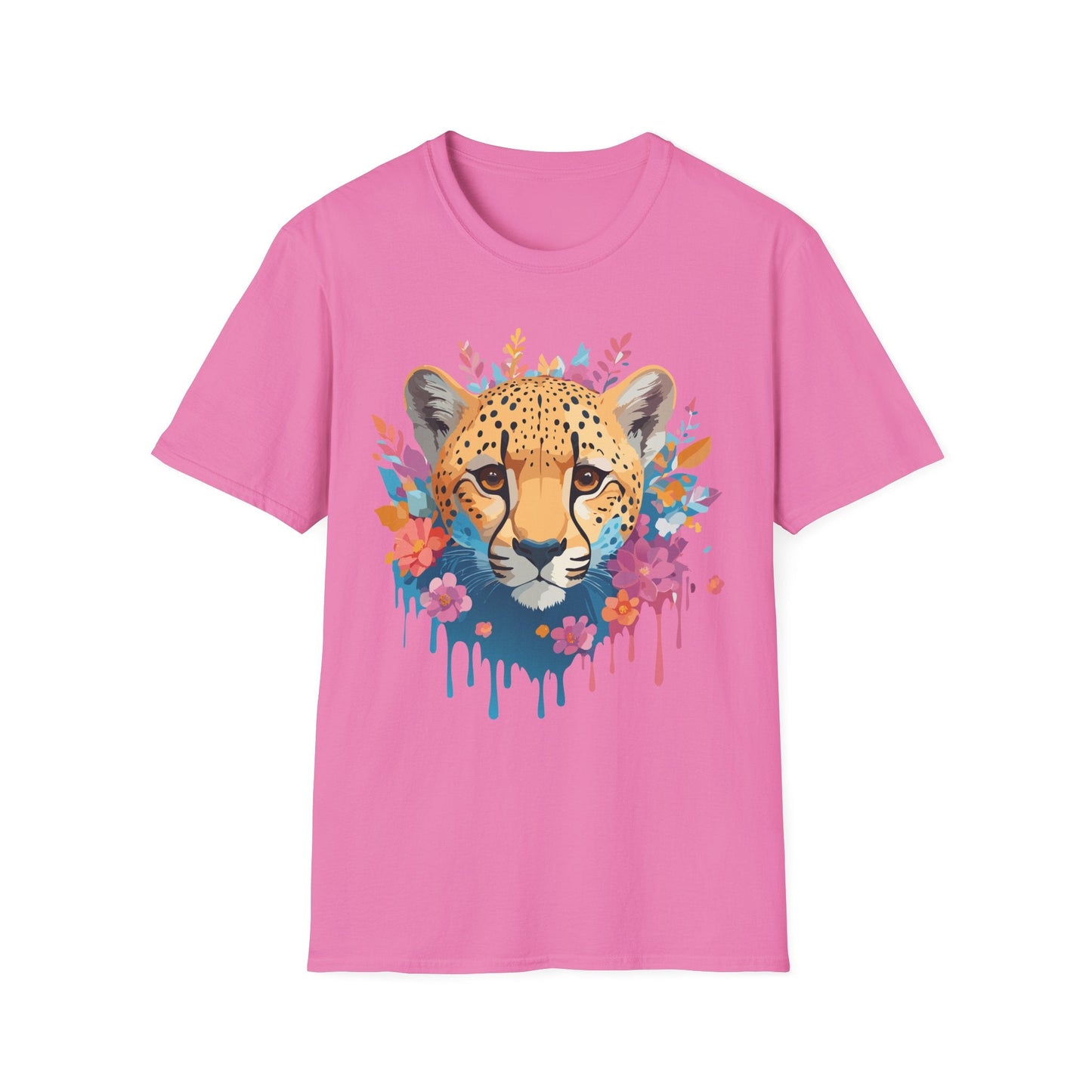 Cheetah Print Shirt Unisex Softstyle Tee Gildan 64000 Premium Comfort