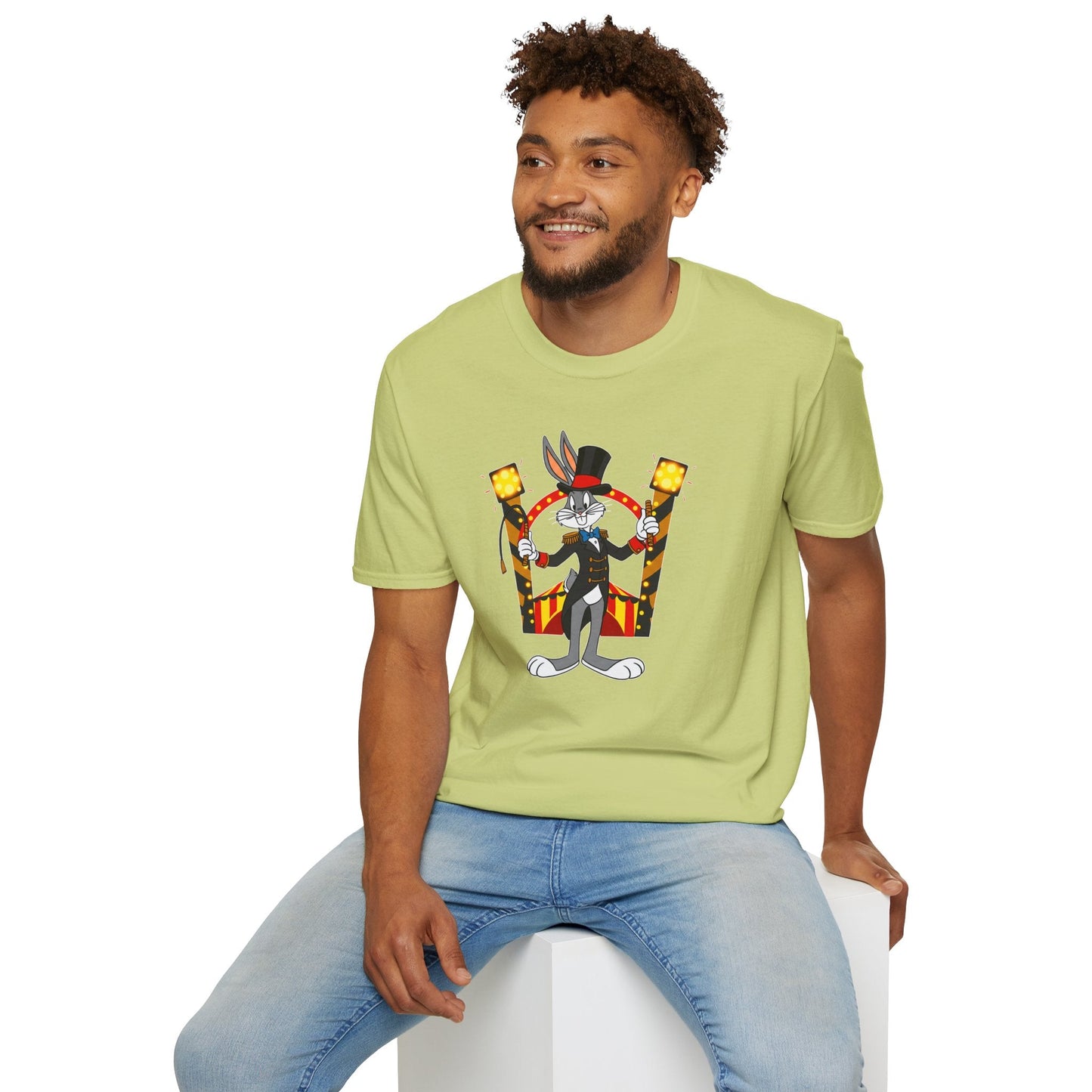Bugs Bunny T Shirt Unisex Cartoon Tee Gildan Softstyle 64000 Tee Comfort Cotton Fabric